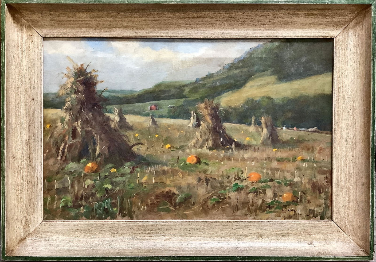 Signed Oil on Canvas, ìPumpkin Patchî (1 of 3)