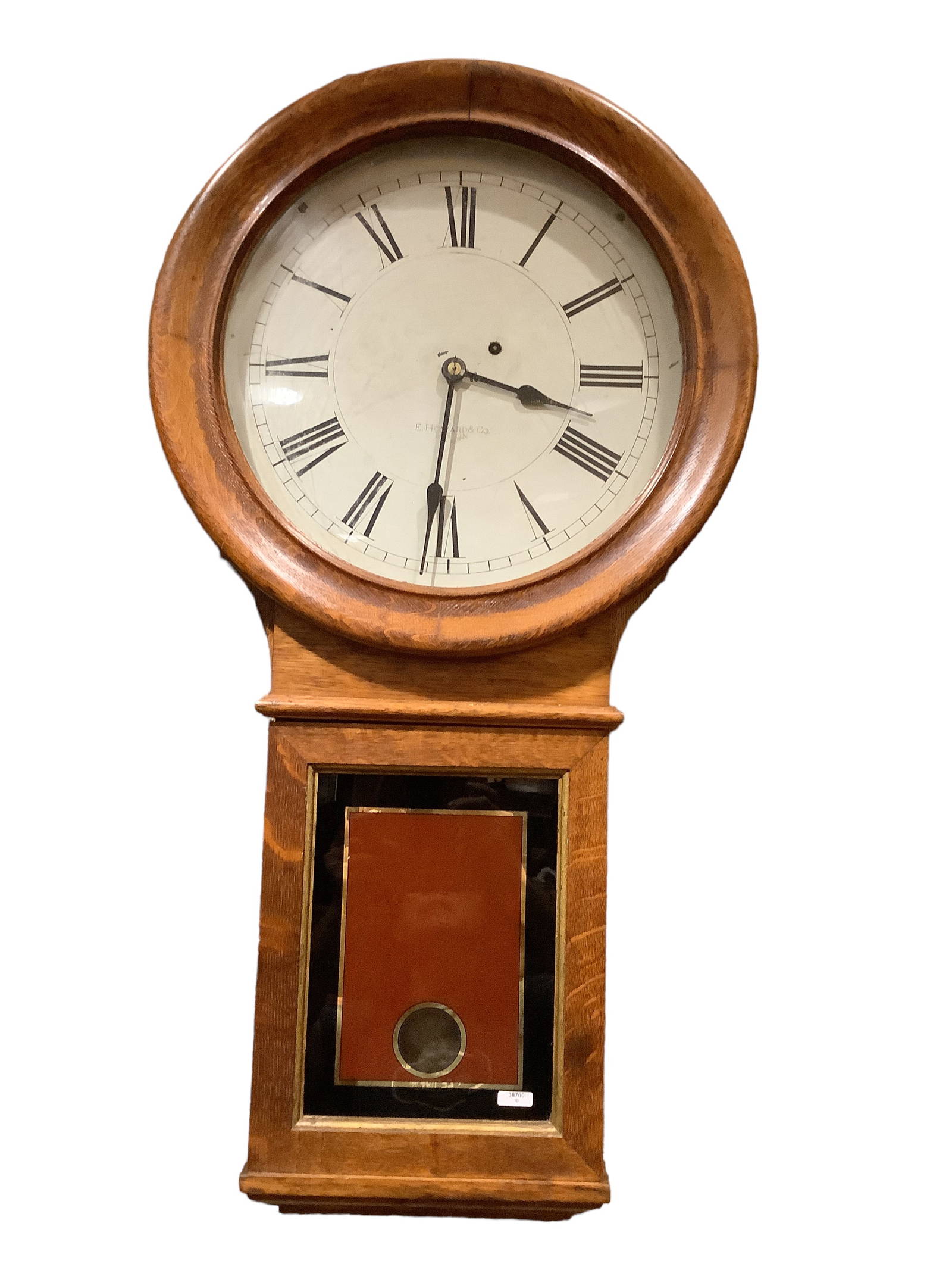 Howard 70 Railroad Clock With 14î Dial. 35î Tall. Auction
