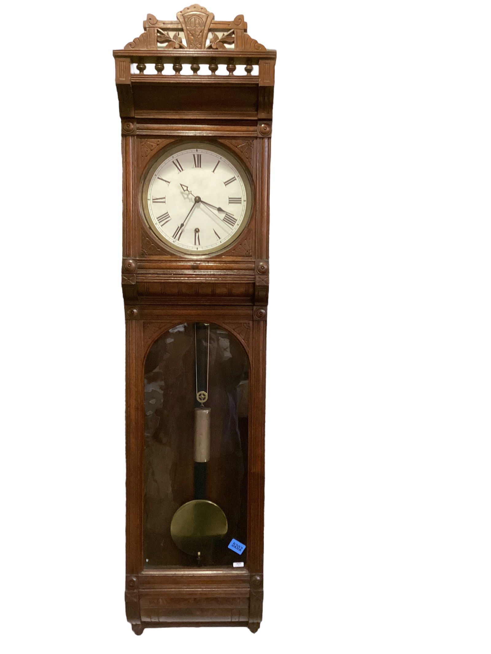 1875 Welch Model J with Sweep Seconds Hand, Single Weight American Wall Regulator. (1 of 3)