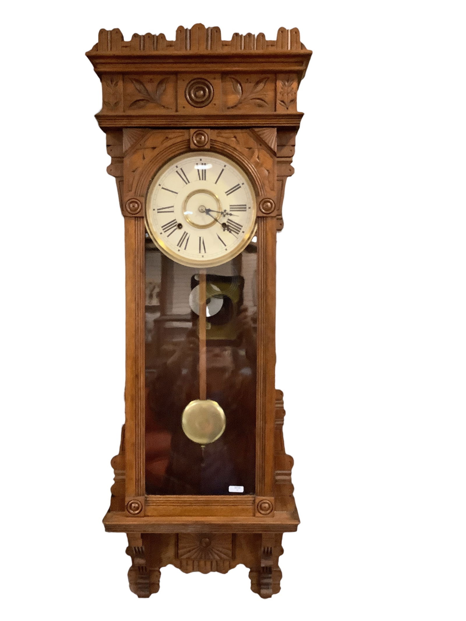 1906 Gilbert Time And Strike 8-Day Wall Regulator Clock (1 of 1)