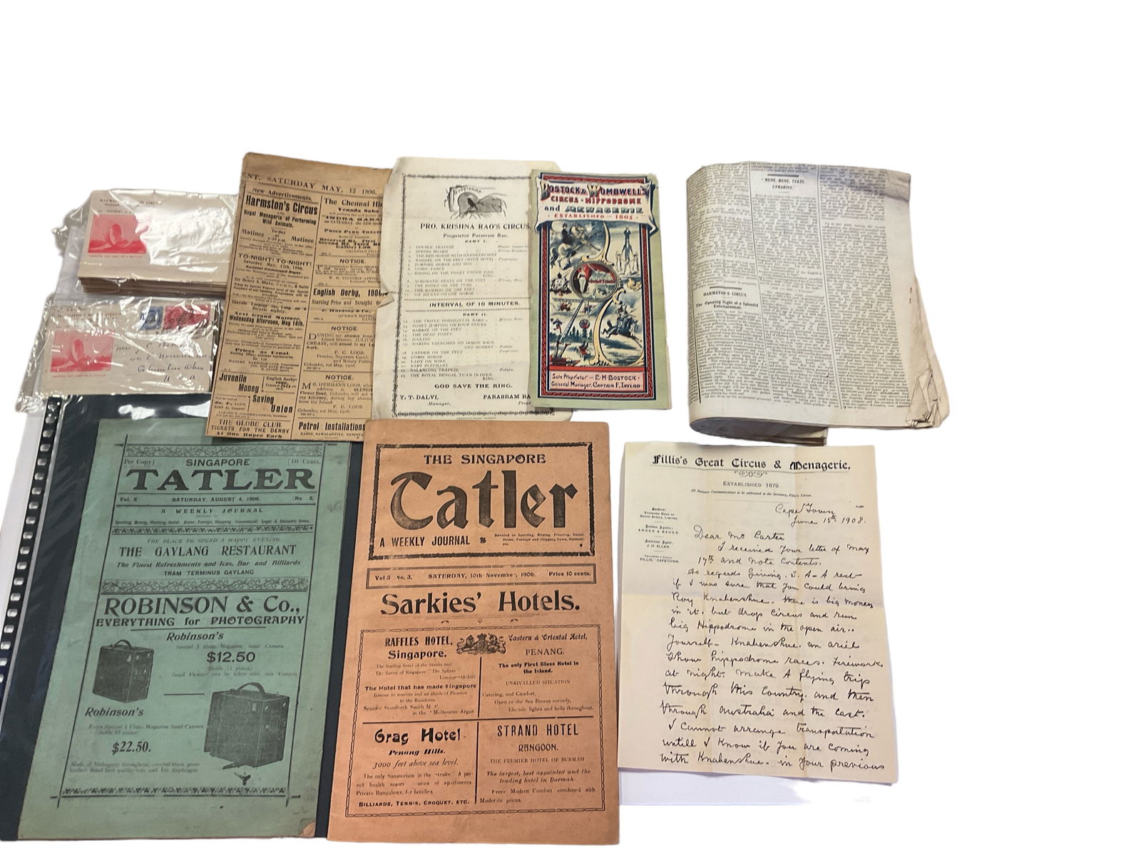 HARMSTONís CIRCUS. ADVERTISEMENT. (1 of 13)