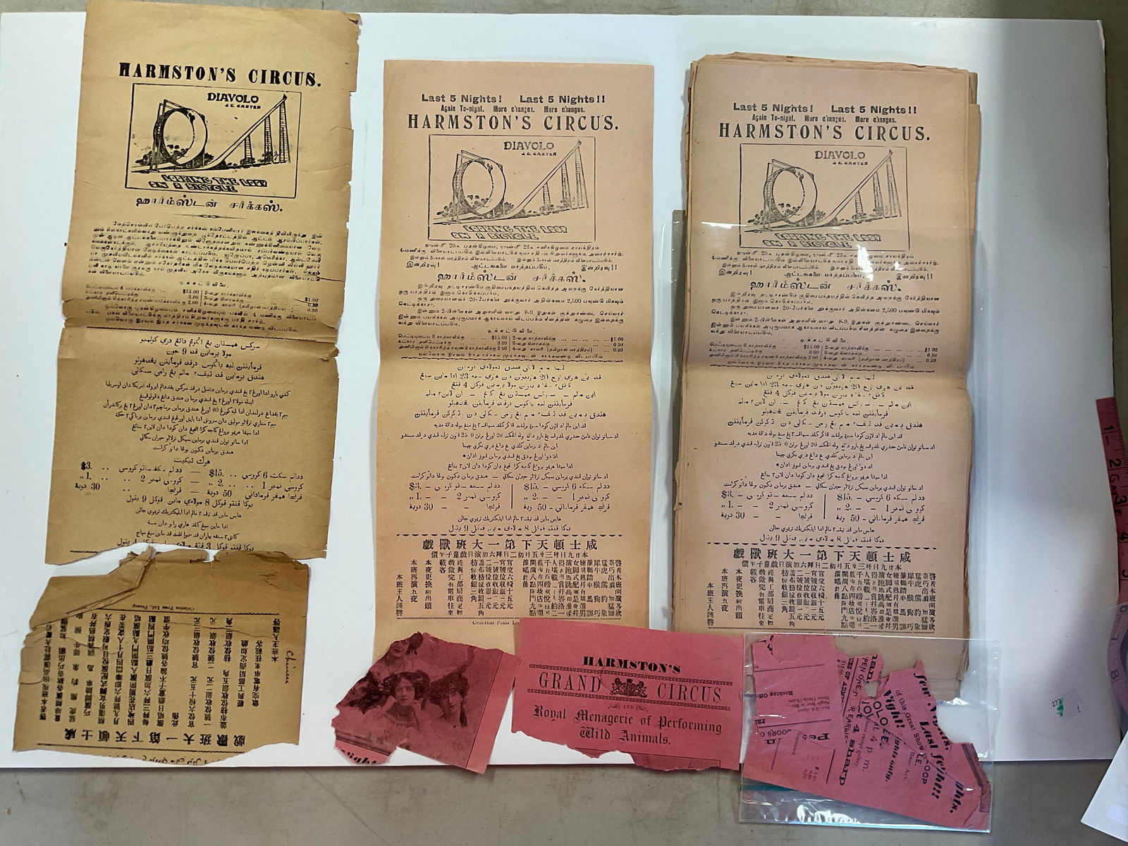 HARMSTONís CIRCUS FLYERS. (1 of 4)