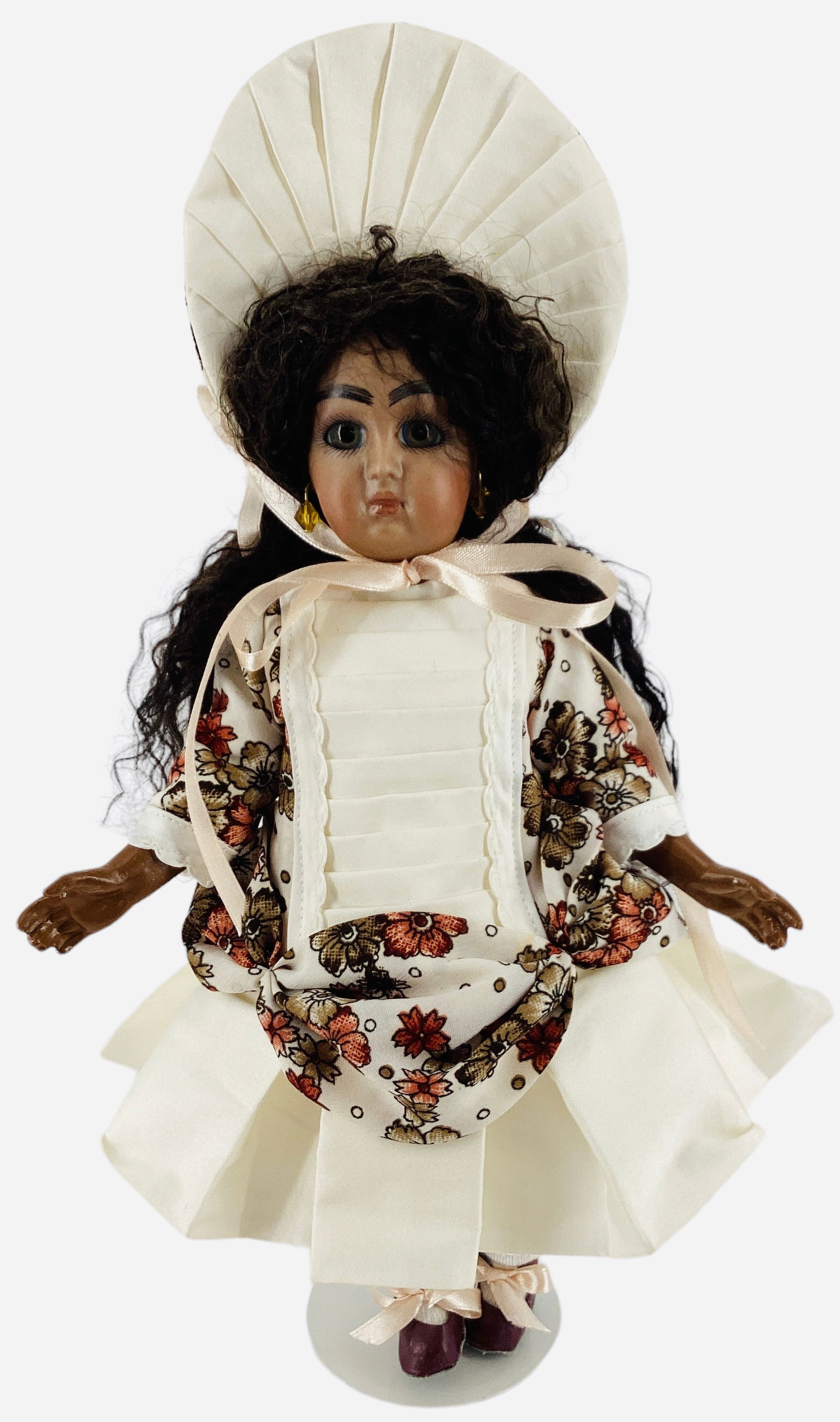 Reproduction dark complexion French doll. (1 of 3)