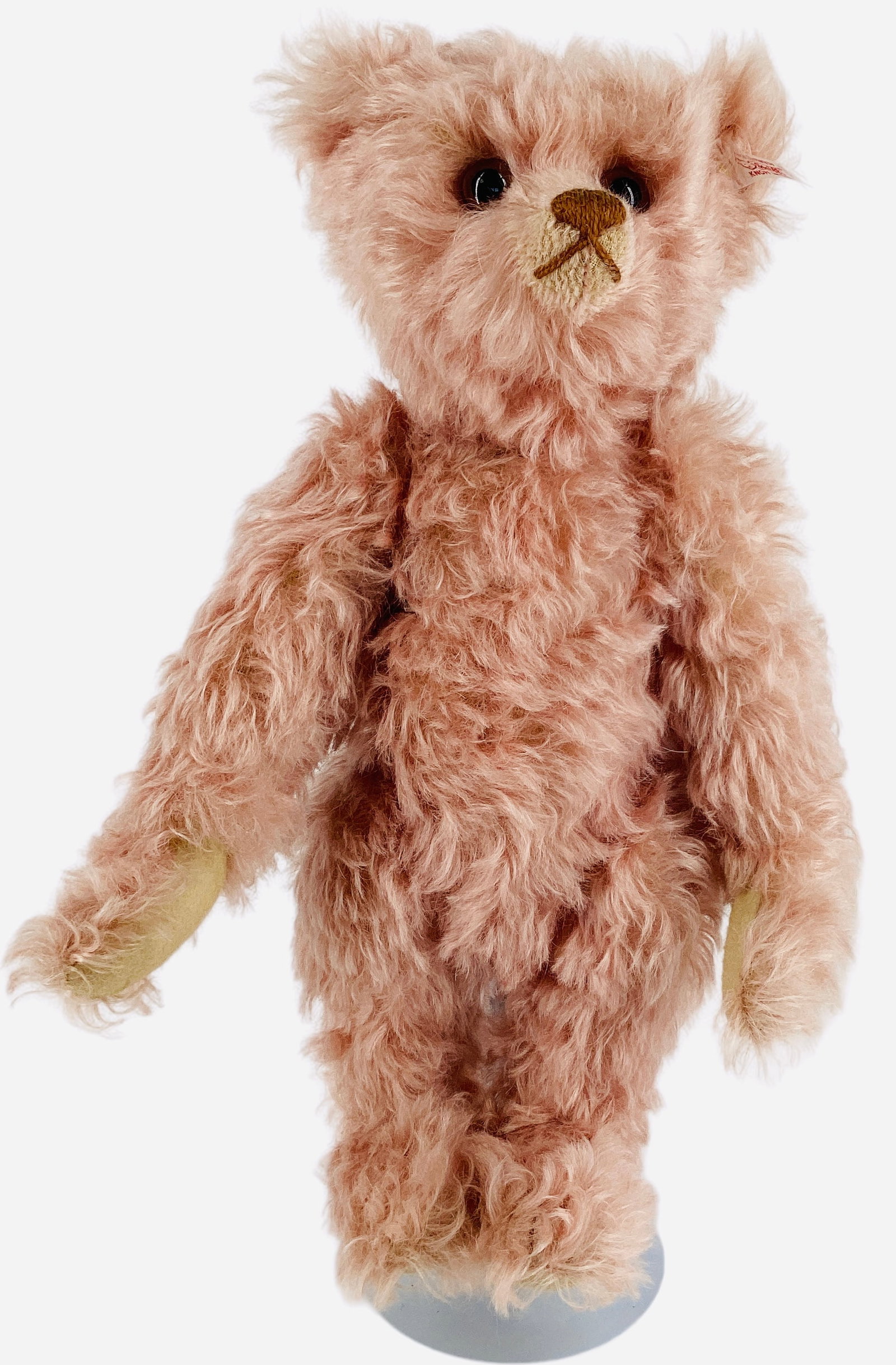 Steiff "Penelope": Steiff "Penelope" 16" long pink mohair bear, Limited Edition No. 103/1925. Comes with original box, bag and COA.