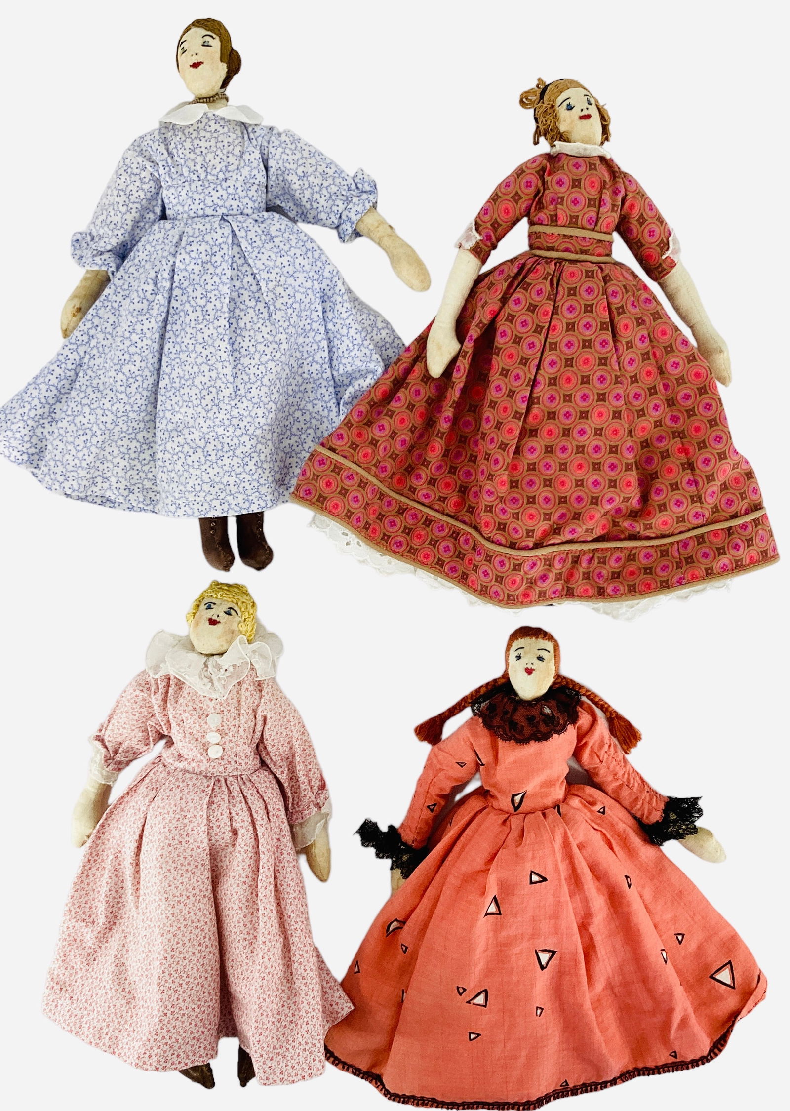 Vintage Handcrafted Cloth Dolls (1 of 2)