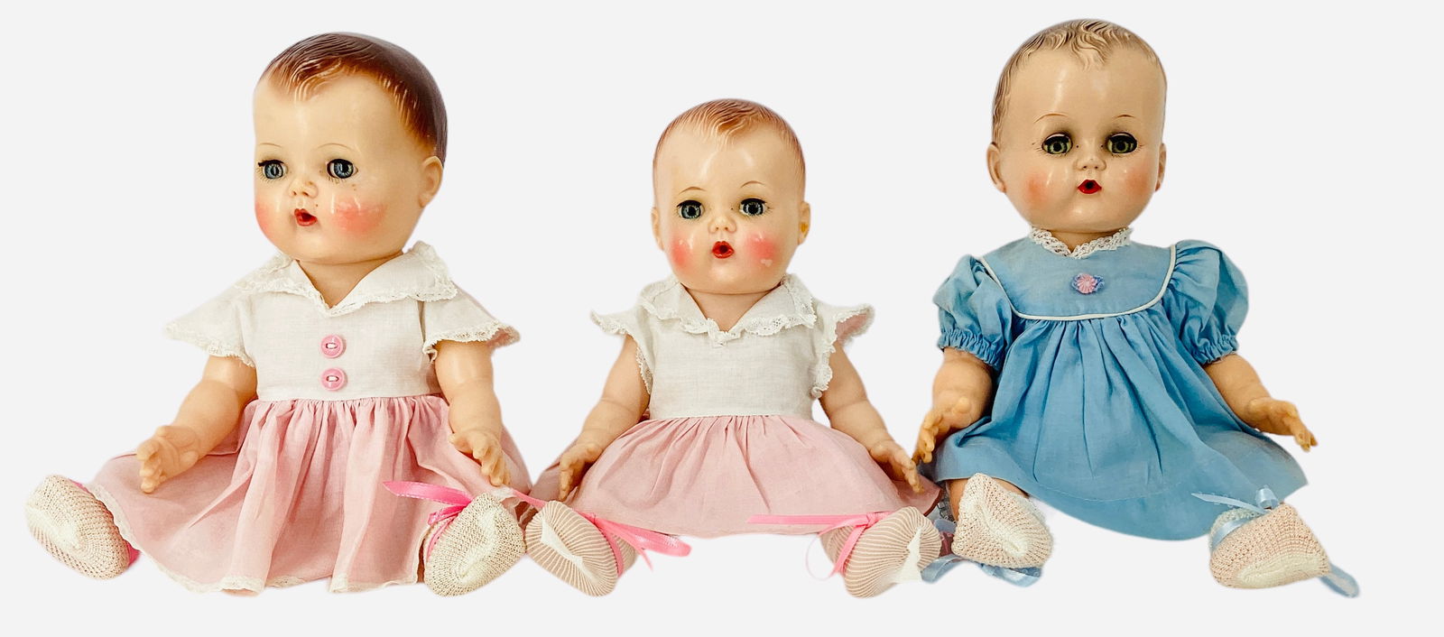 (3) Vintage play dolls. (1 of 5)