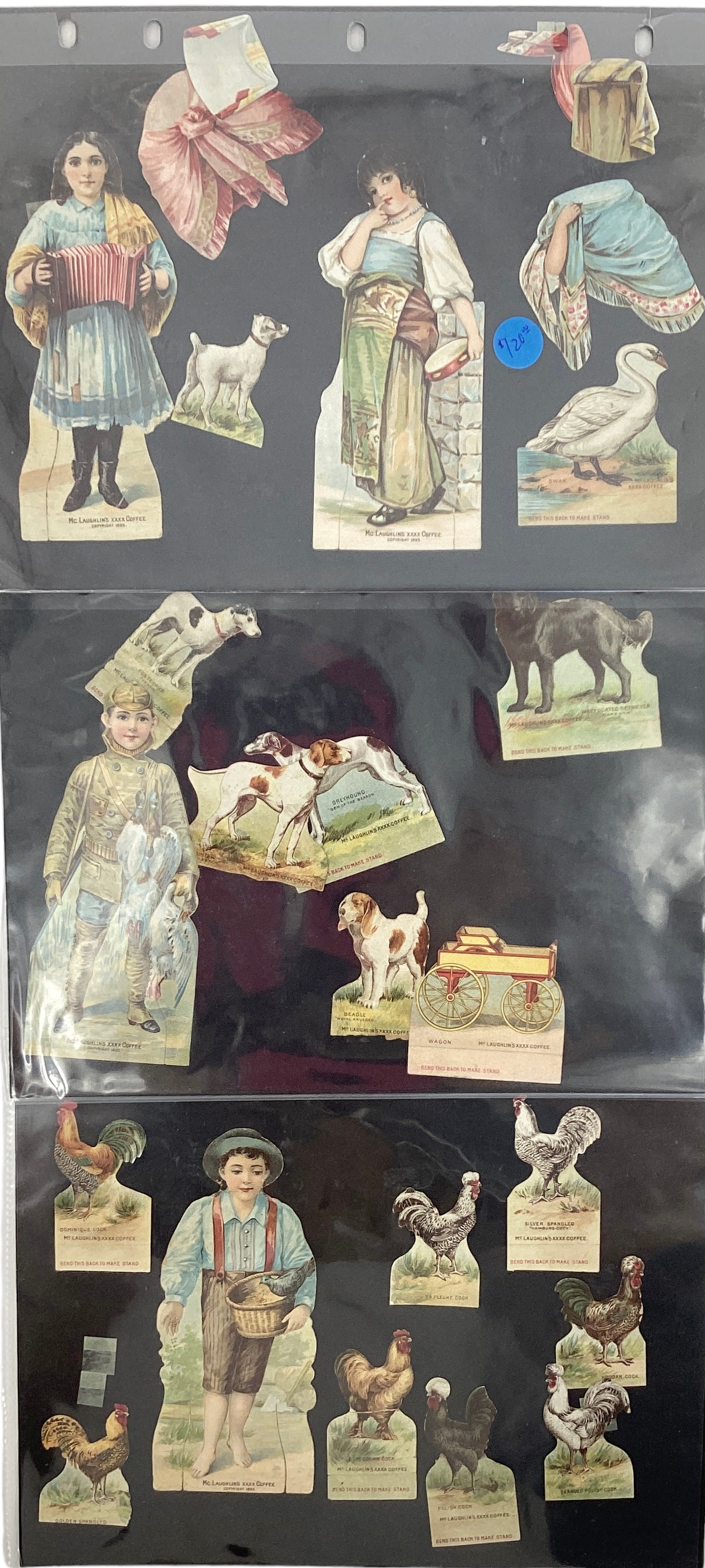 McLaughlin's XXXX Coffee Advertising Paper Dolls (1 of 4)