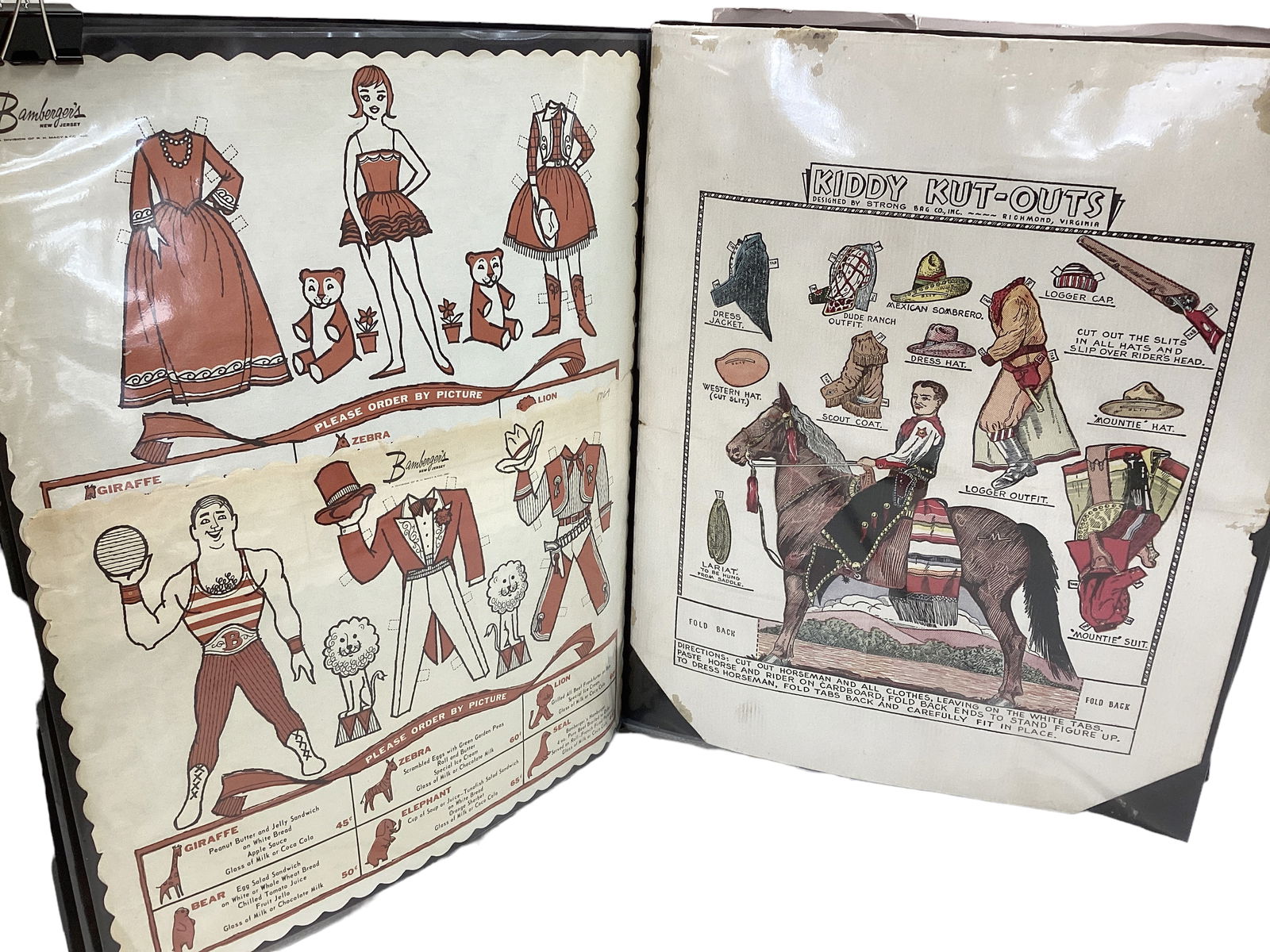 Large Binder of Advertisements with Paper Dolls (1 of 5)