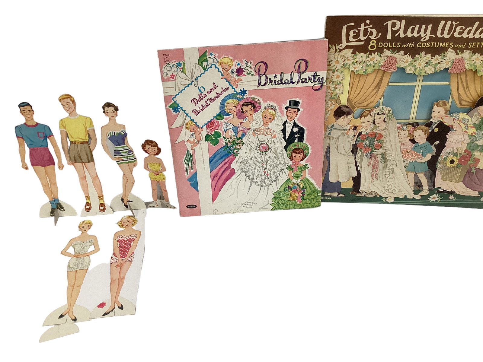 Bridal/ Wedding Themed Paper Doll Books, Cut & Uncut: Bridal/ Wedding Themed Paper Doll Books, Cut & Uncut Lot of 2.