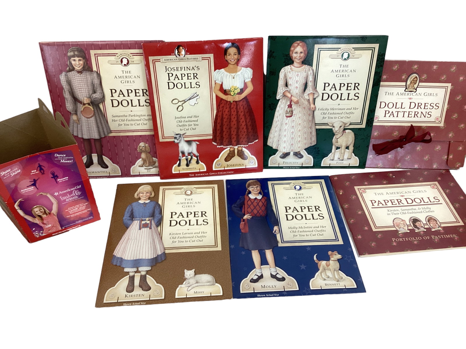 American Girl Doll Dress Patterns, Pastimes Paper Dolls, Portfolio of Pastimes Paper Dolls: American Girl Doll Dress Patterns, Pastimes Paper Dolls, Portfolio of Pastimes Paper Dolls Paper dolls include Kirsten Larson 1854, Molly McIntire 1944, Felicity 1774, Josefina 1824, Samantha 1904 & m