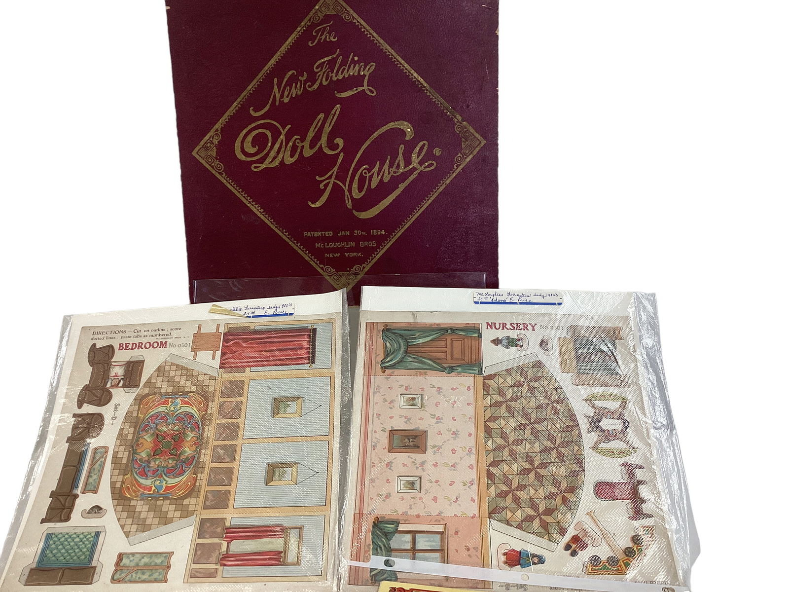 McLoughlin Folding Doll House, Original Box (1 of 5)