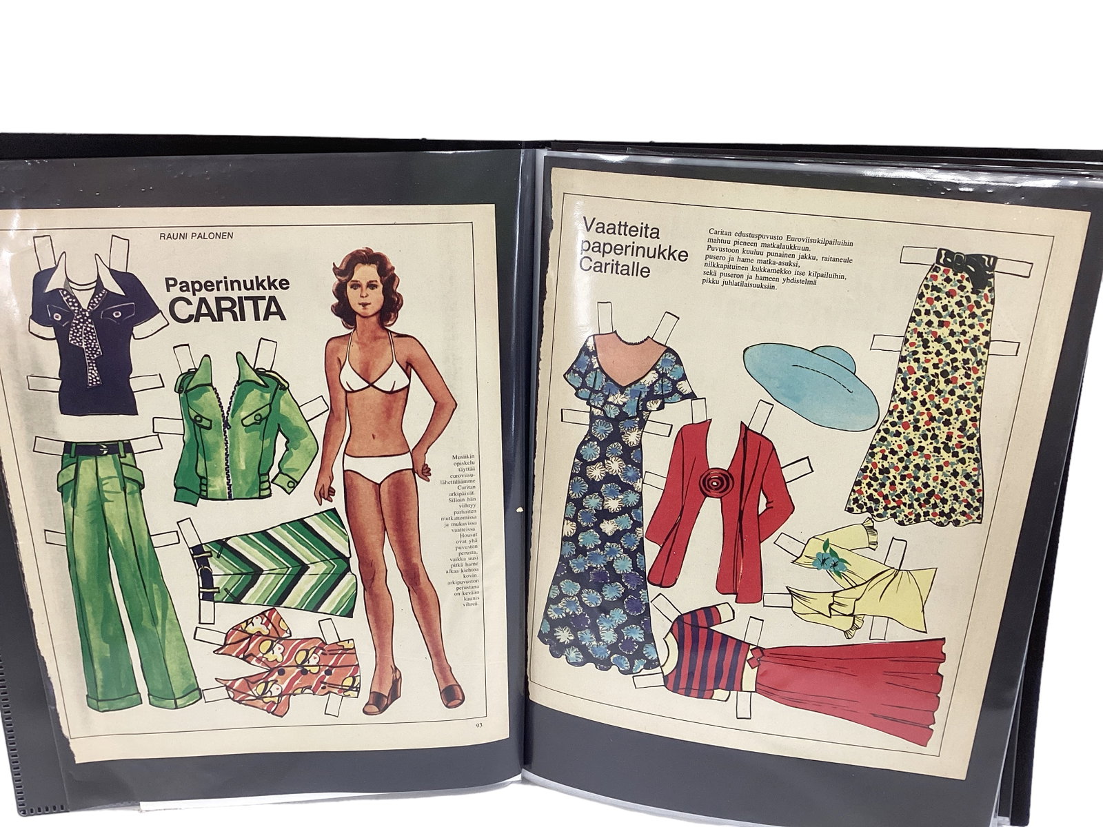 Binder of Mixed Vintage and Newer Paper Dolls: Binder of Mixed Vintage and Newer Paper Dolls Cut & Uncut, some for advertising.