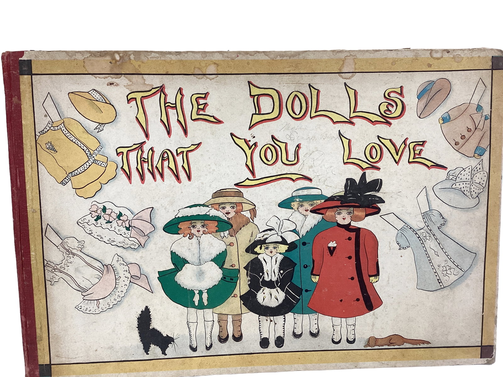 The Dolls That You Love, 1910, by S.R.S. Henderson: The Dolls That You Love, 1910, by S.R.S. Henderson Storybook about a nanny & 5 children. 3 extra dolls, one copy. 5 original paper dolls not cut, clothes also intact, there are some extras. Pages of b