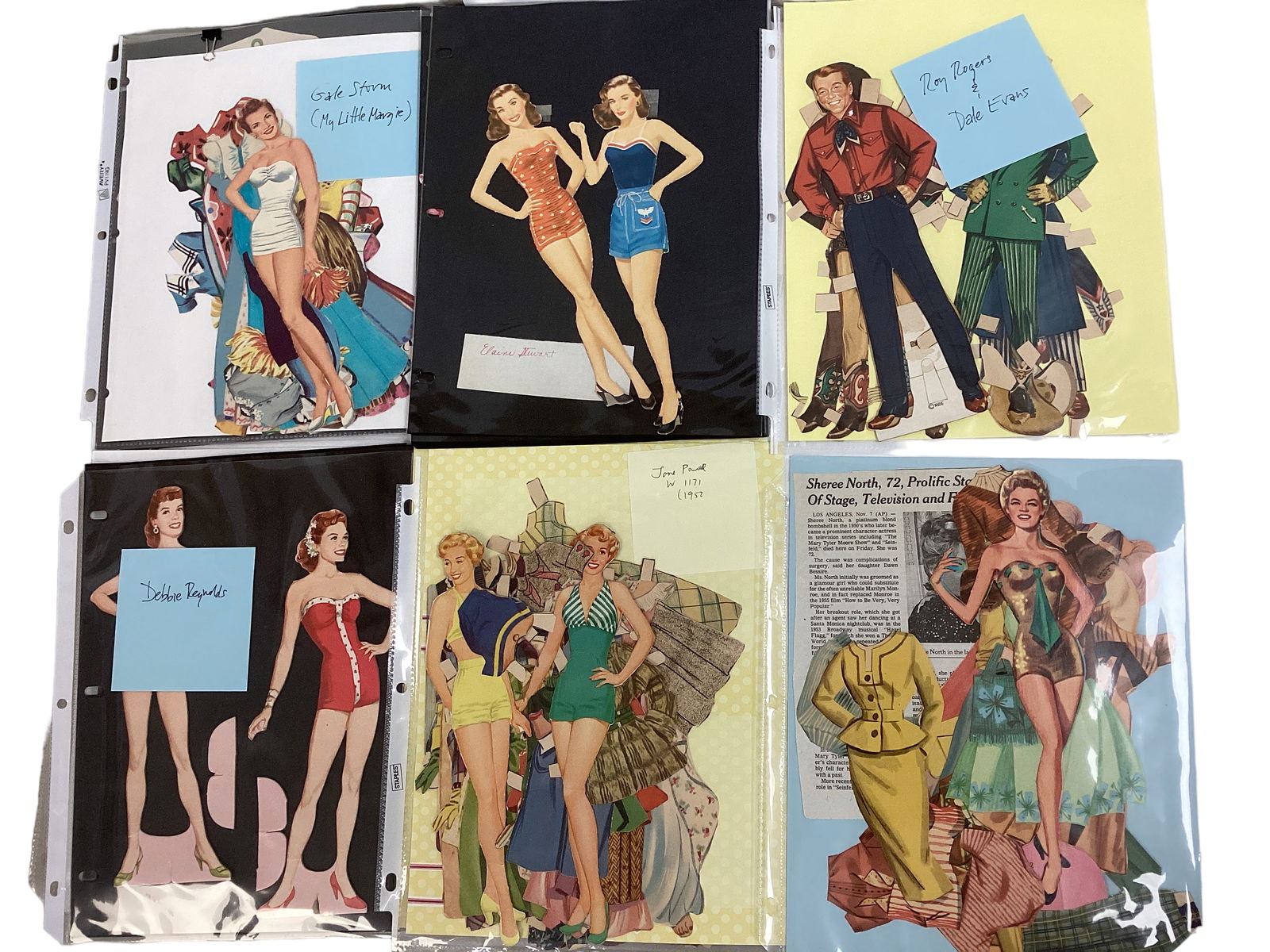 Miscellaneous Vintage Celebrity Paper Dolls (1 of 2)
