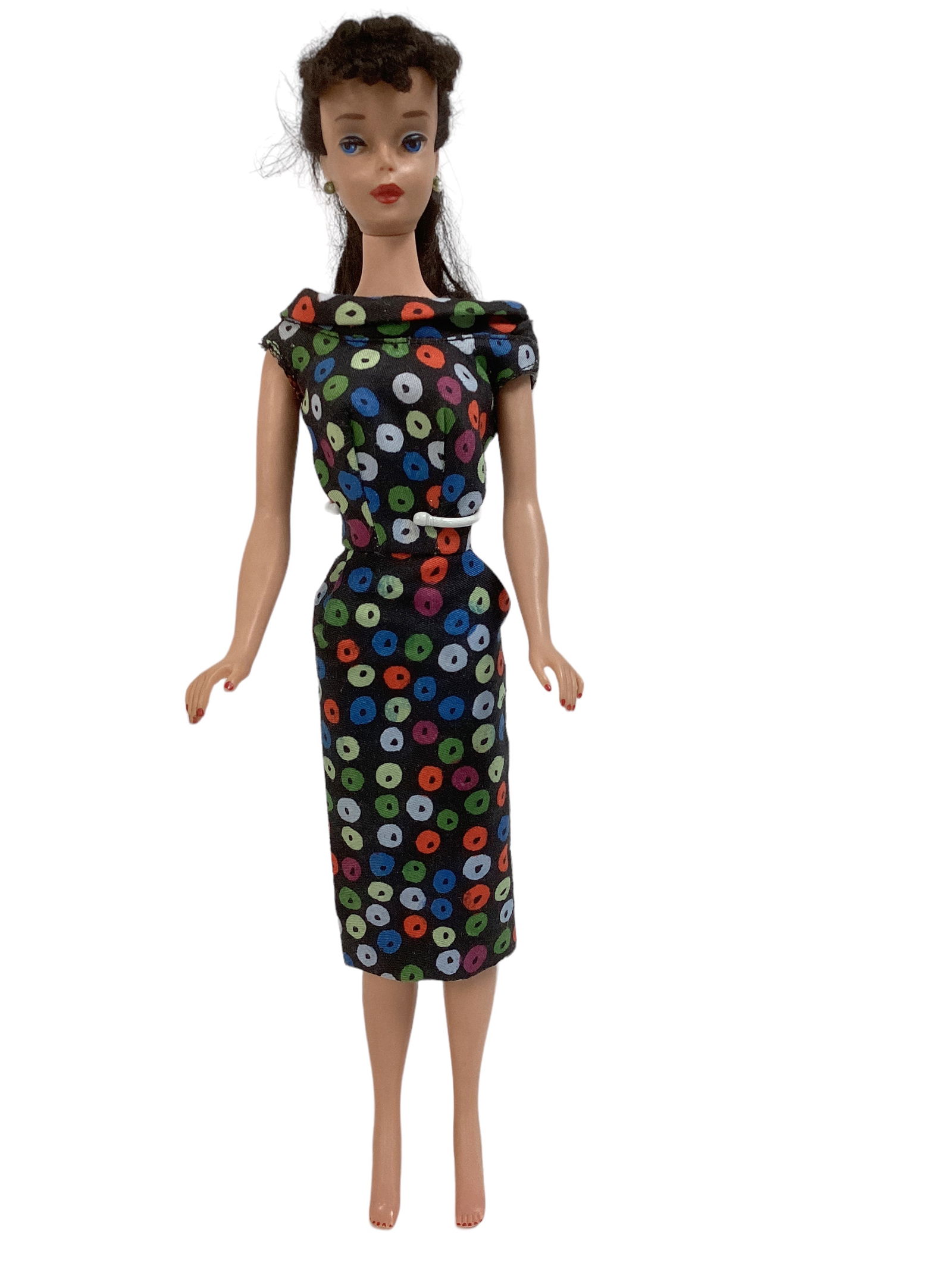 (1) BEAUTIFUL # 5 BARBIE WEARING APPLE SHEATH (1 of 4)