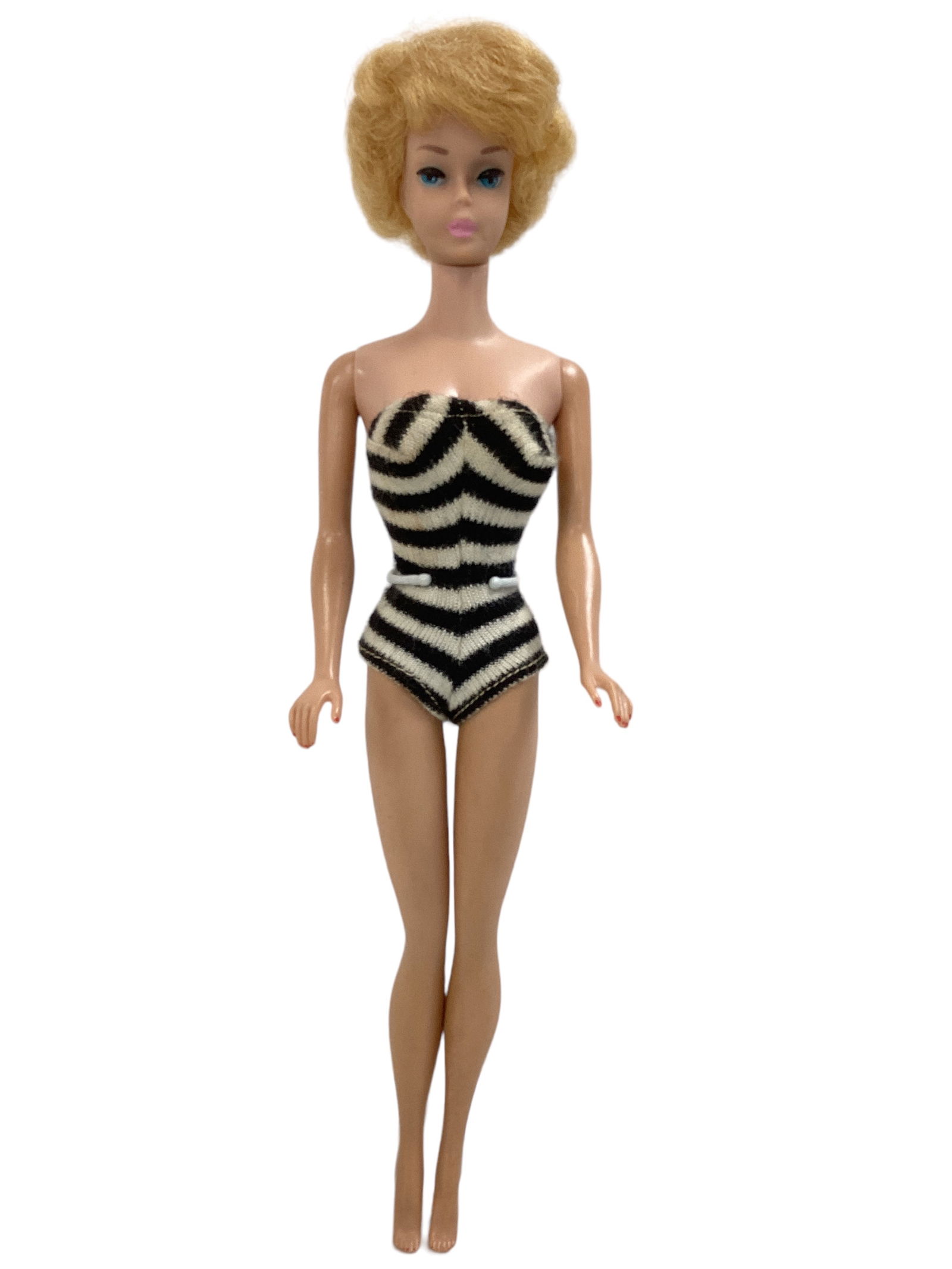 VERY NICE BLOND BUBBLECUT W/ ZEBRA SWIMSUIT (1 of 3)