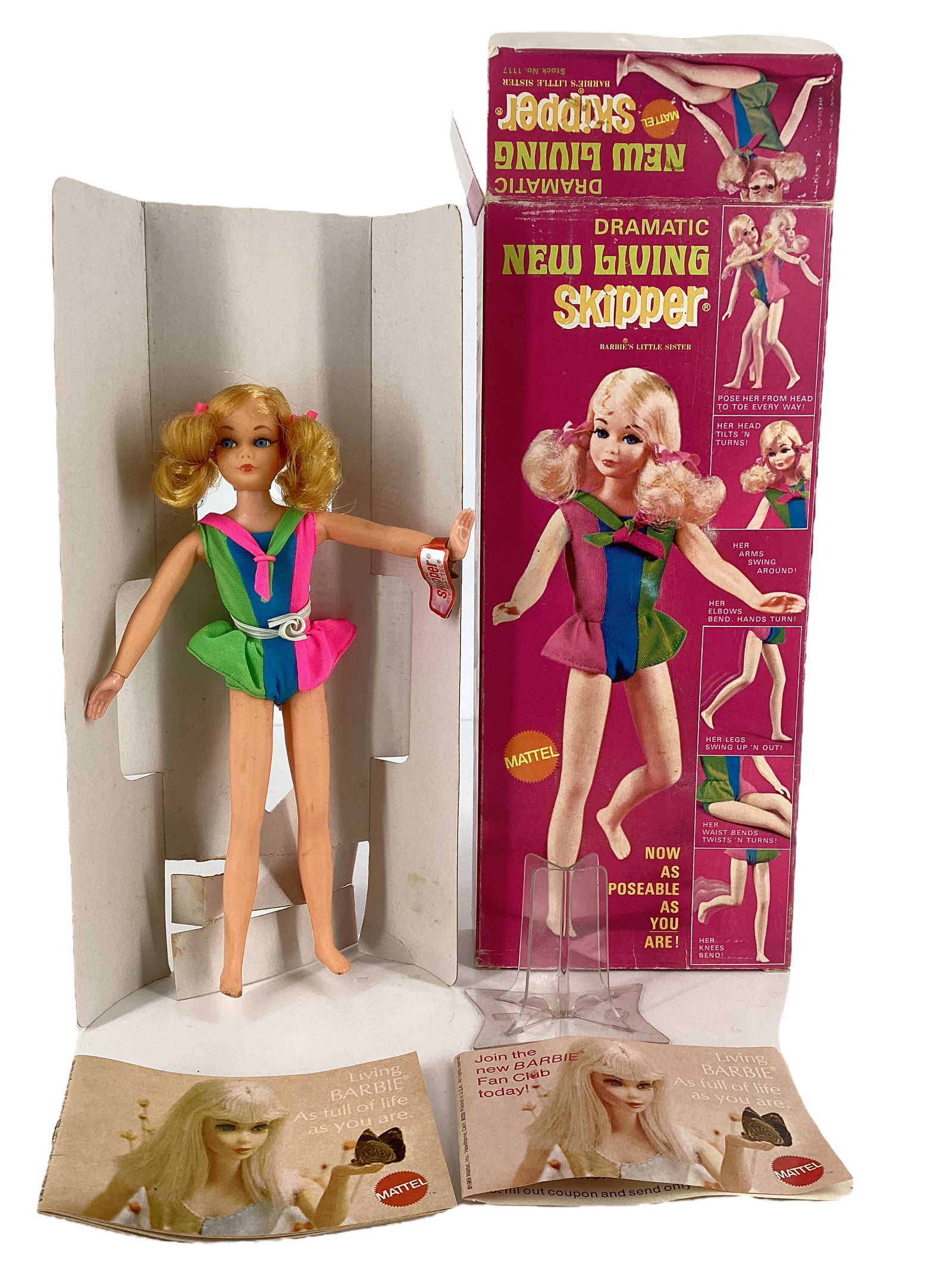 DRAMATIC NEW LIVING SKIPPER W/ WRIST TAG & ORIGINAL BOX - MINT (1 of 4)