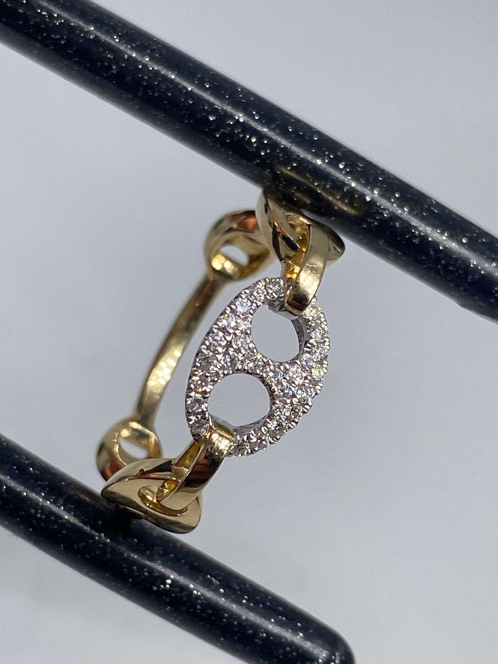 14kt Dual Tone Diamond Ring (1 of 8)