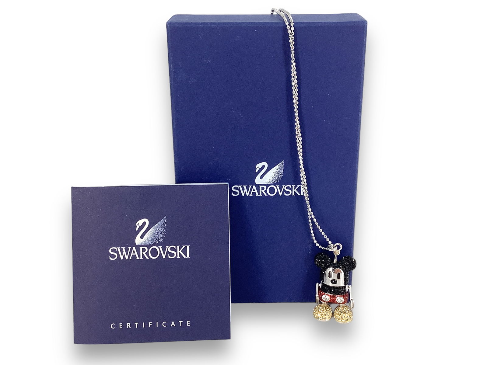Swarovski Crystal Mickey Mouse Necklace - in Box (1 of 7)