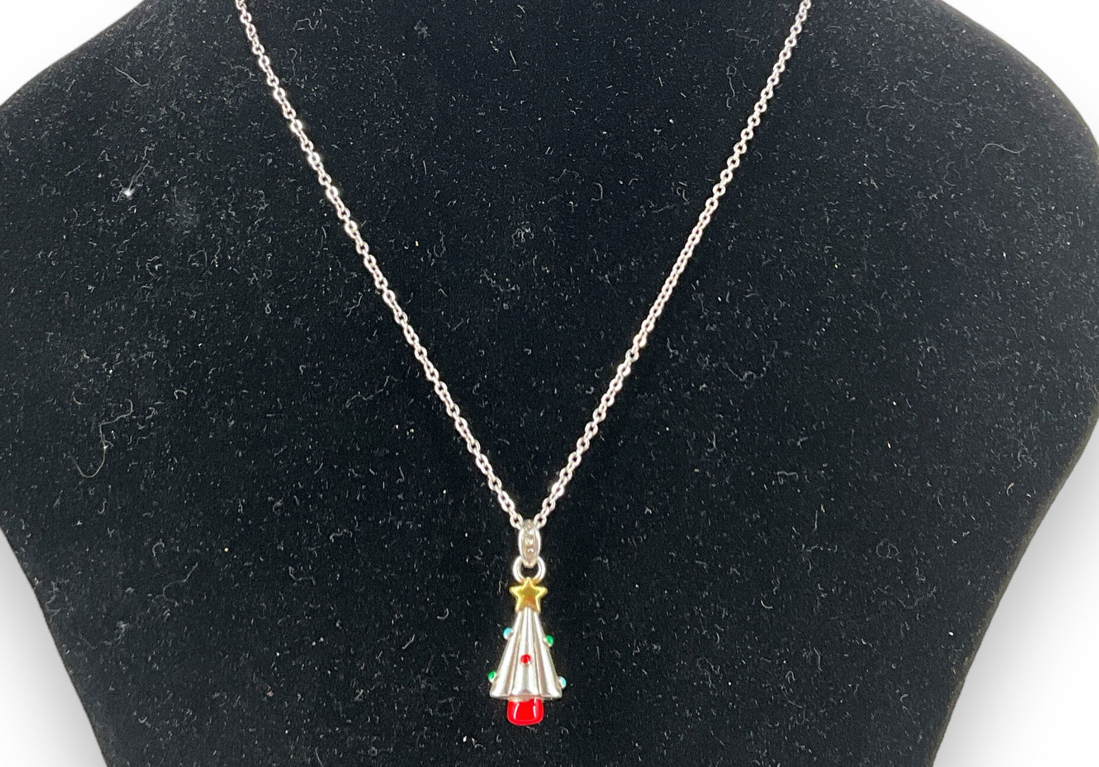 New Brighton Necklace With Christmas Tree Pendant (1 of 5)