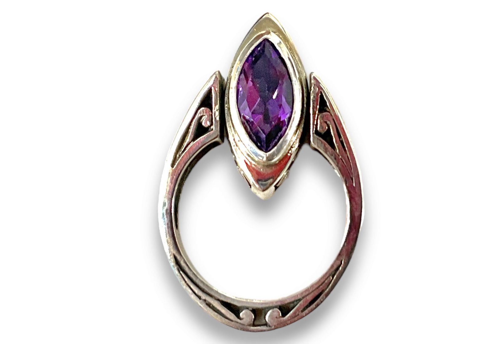 Unique Convertible Sterling Silver Ring / Pendant (1 of 5)