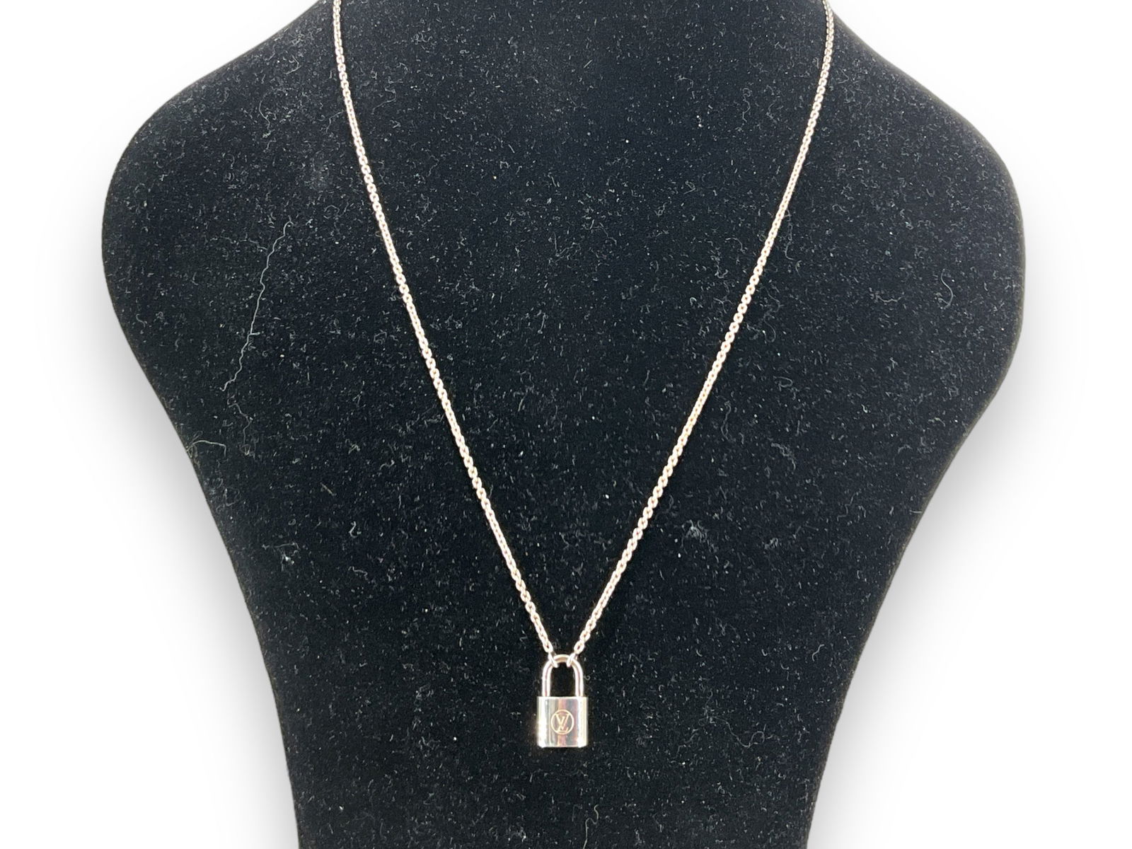 Louis Vuitton Sterling Silver Necklace With Locket Pendant (1 of 7)