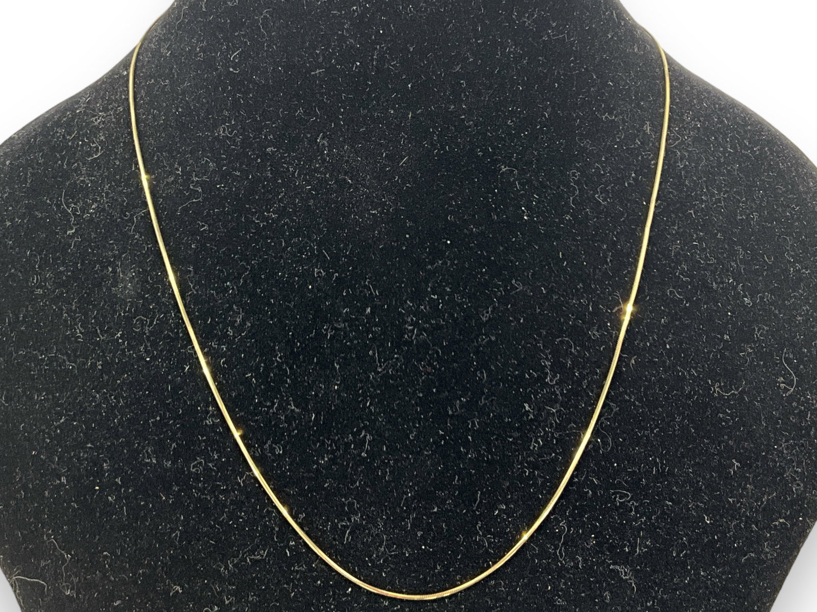 14k Snake Chain: 14k Snake Chain Stamped and tested 14k snake chain is 17î long, weighs 2.34 grams.