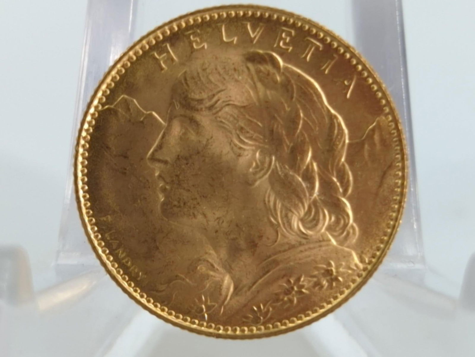 Switzerland 1922 10 Francs Gold Coin (1 of 6)