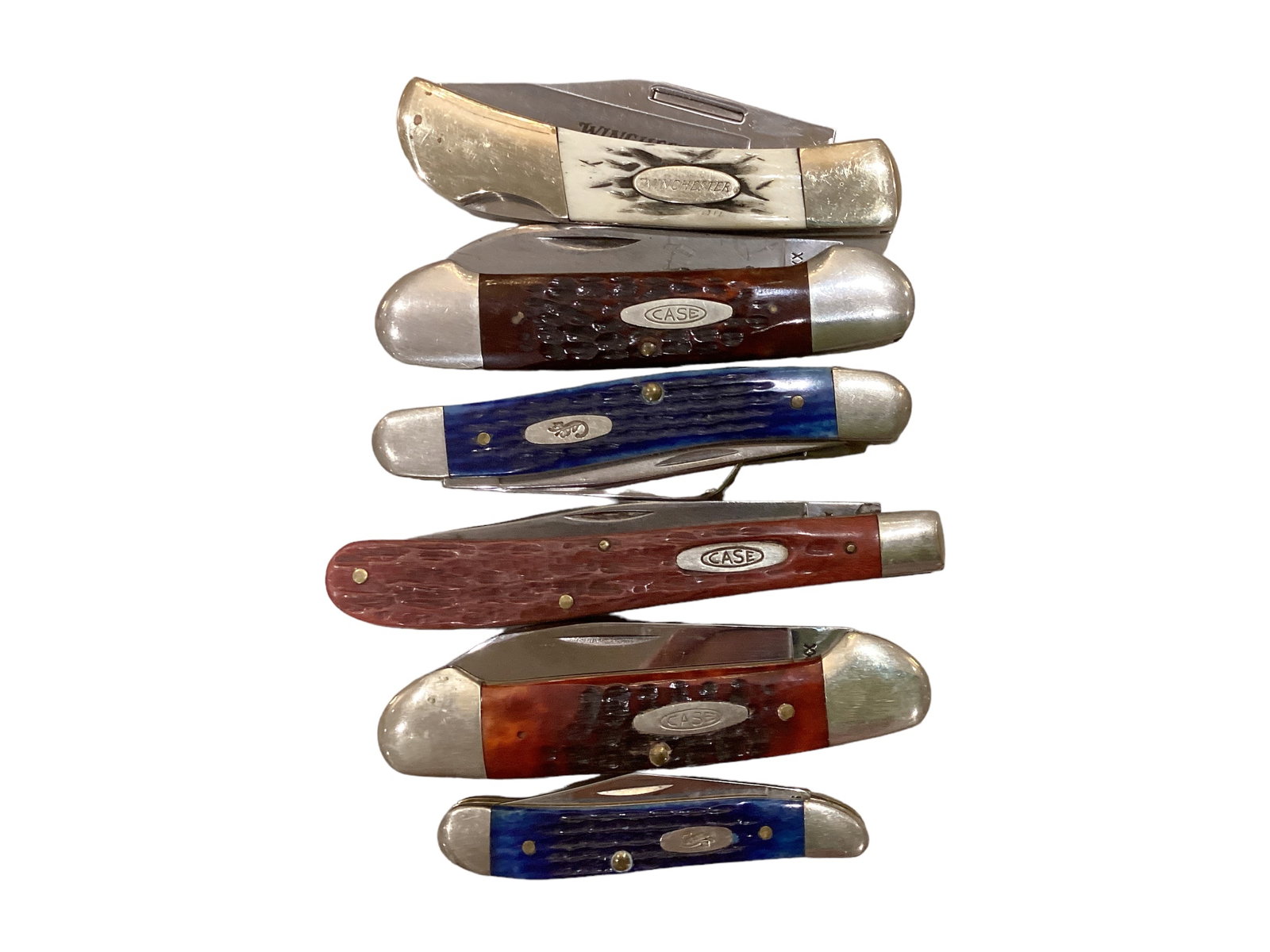 Case and Winchester Pocket Knives: Case and Winchester Pocket Knives There are 5 Case knives and 1 Winchester knife