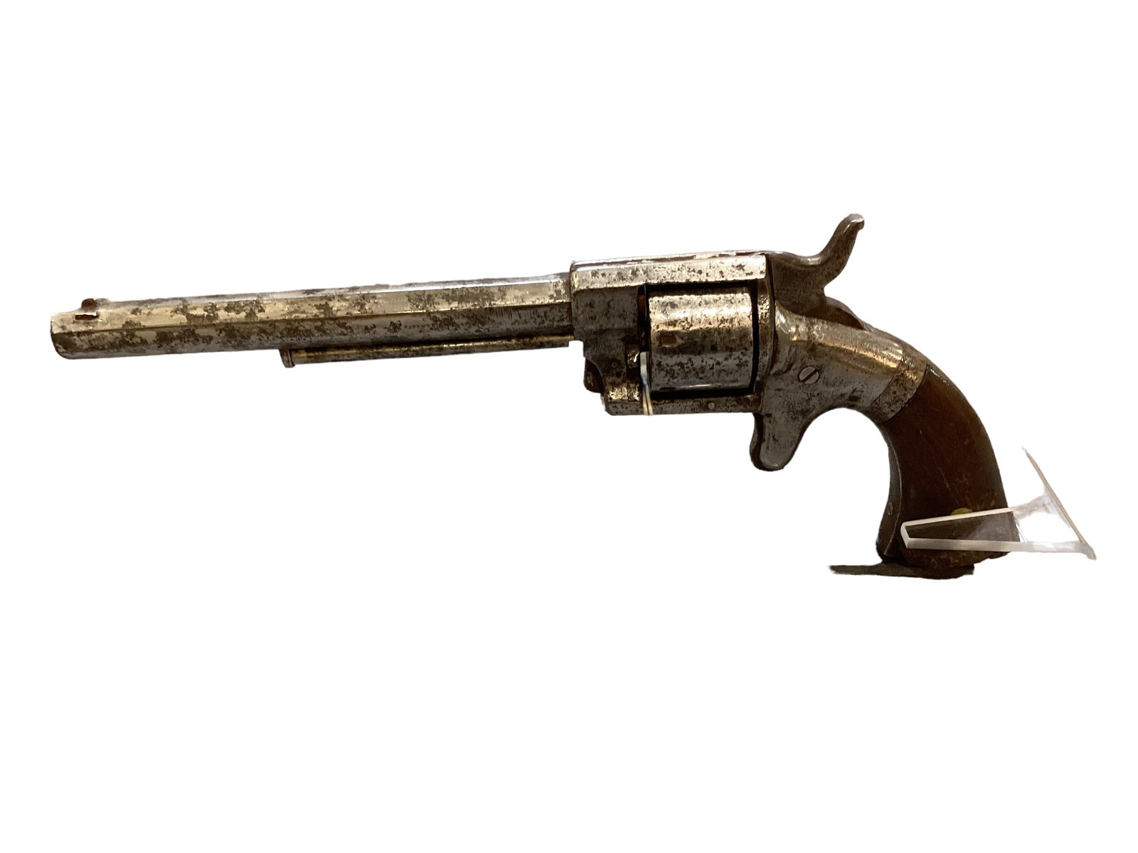 Antique Bacon Mfg. Co. Model Navy 2nd type .38 Rim Fire Caliber Revolver SN: None********: Antique Bacon Mfg. Co. Model Navy 2nd type .38 Rim Fire Caliber Revolver SN: None******** ***********Antique firearm does not need called in********* Be aware of additional charges as shipping restric