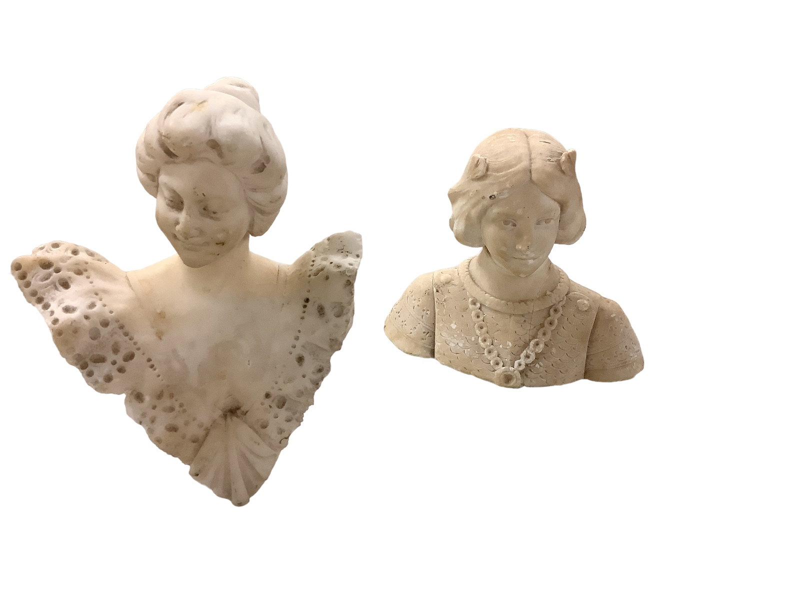 (2) Alabaster Busts (1 of 8)