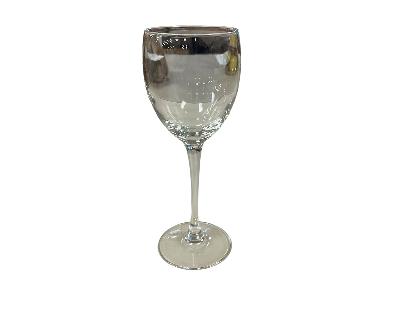 (4) France Luminarc Wine Glasses: 2” diameter x 8” T.