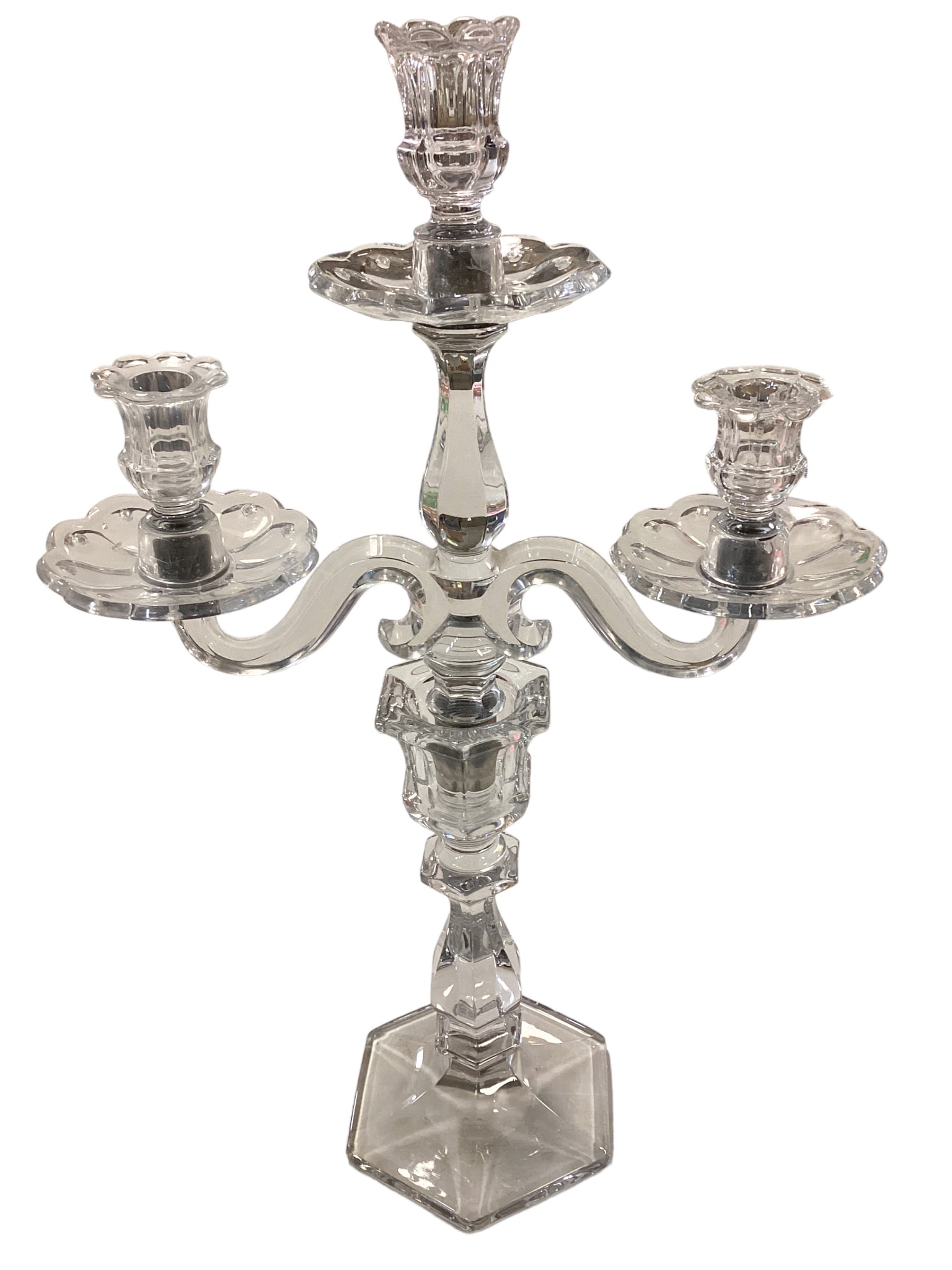 Heisey #300-3 Old Williamsburg 3-Light Candelabra (1 of 1)
