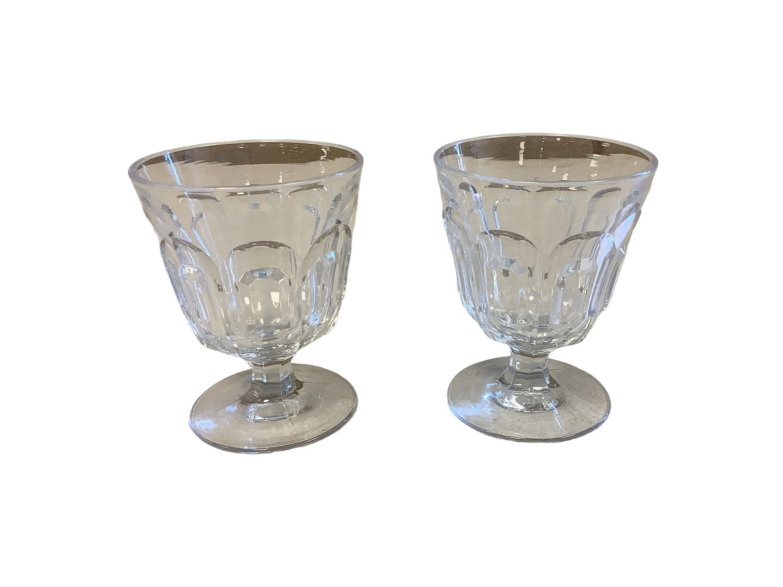 Heisey Pair #1776 Kalonyal Egg Cup H: Heisey Pair #1776 Kalonyal Egg Cup H