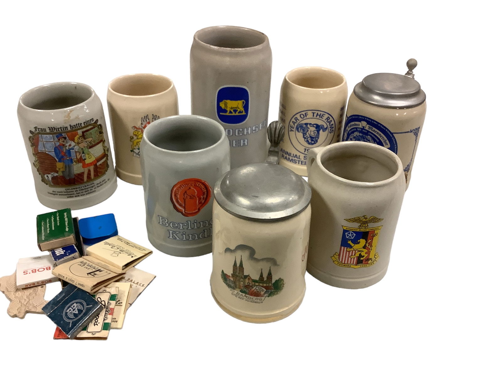 Assorted German Mugs and Matchbooks (1 of 4)