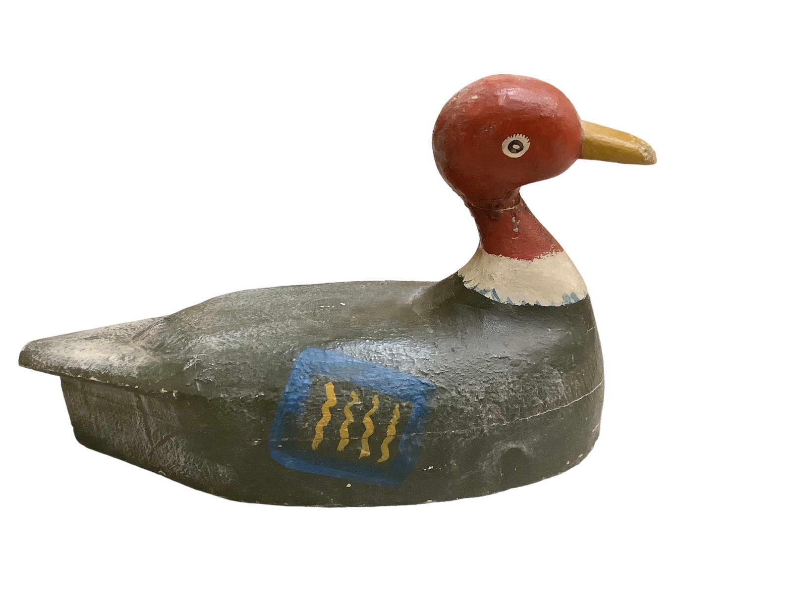 Vintage Wooden Duck Decoy: Vintage Wooden Duck Decoy 13îL