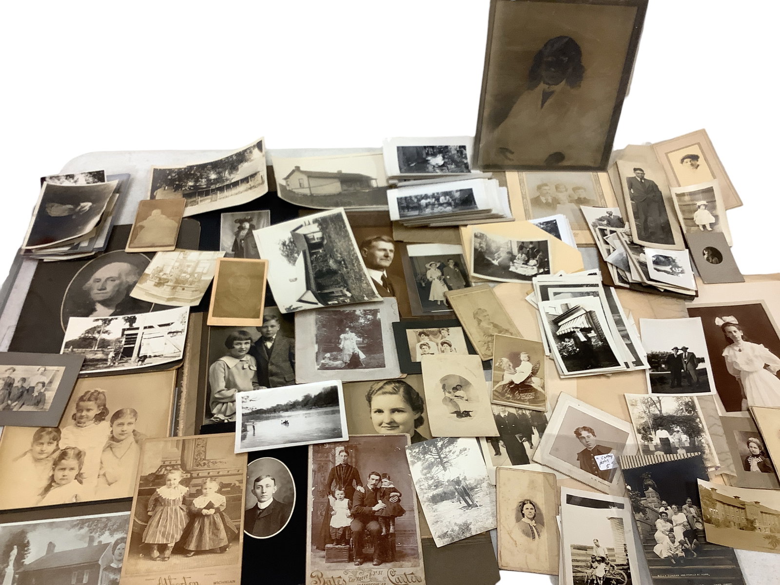 Collection Of Vintage Photos includes (2) Glass Negatives: Collection Of Vintage Photos includes (2) Glass Negatives