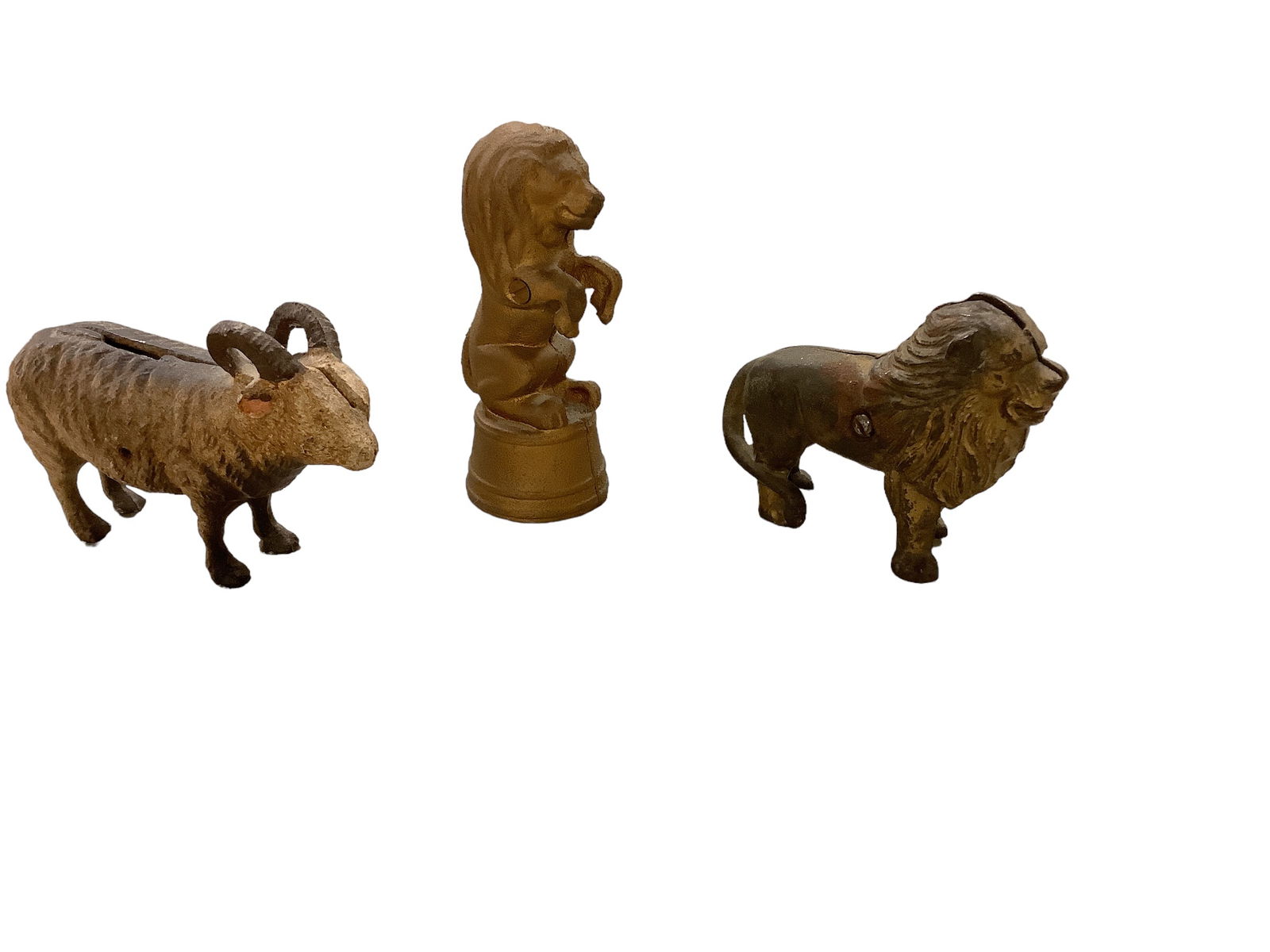 (3) Cast Iron Banks (1 of 2)