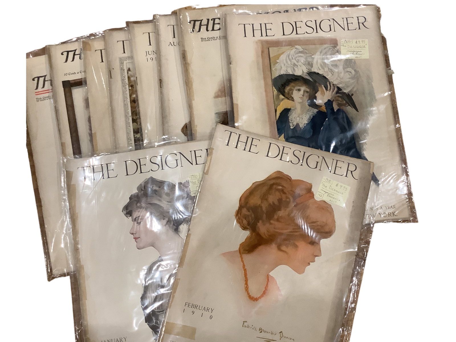 The Designer Magazines: The Designer Magazines 10 magazines. All in plastic. 1909-1911.