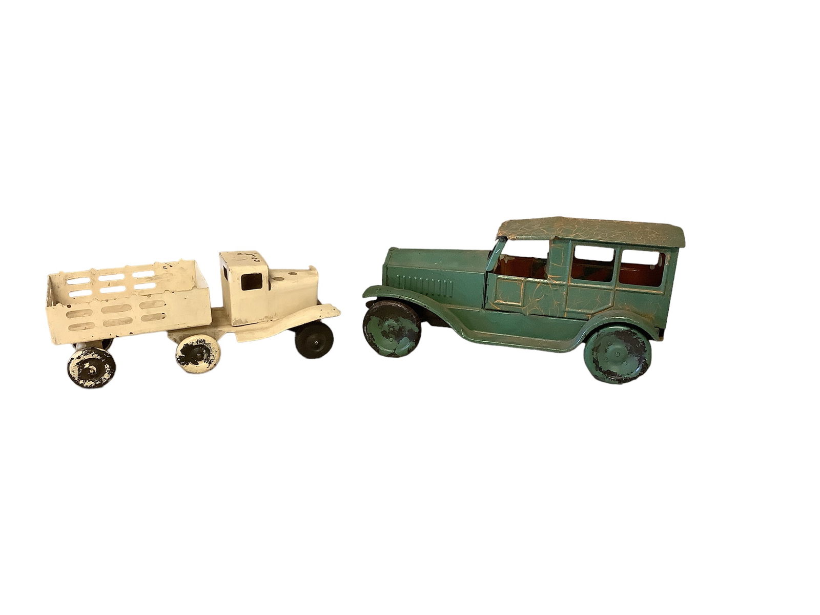(2) Vintage Metal Toy Trucks (1 of 1)