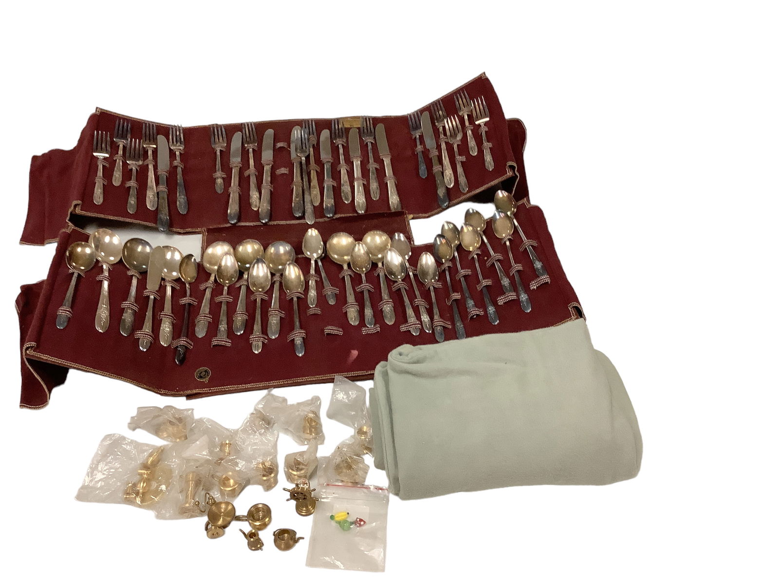 Brass Miniatures and Sterling Silver Flatware (1 of 3)