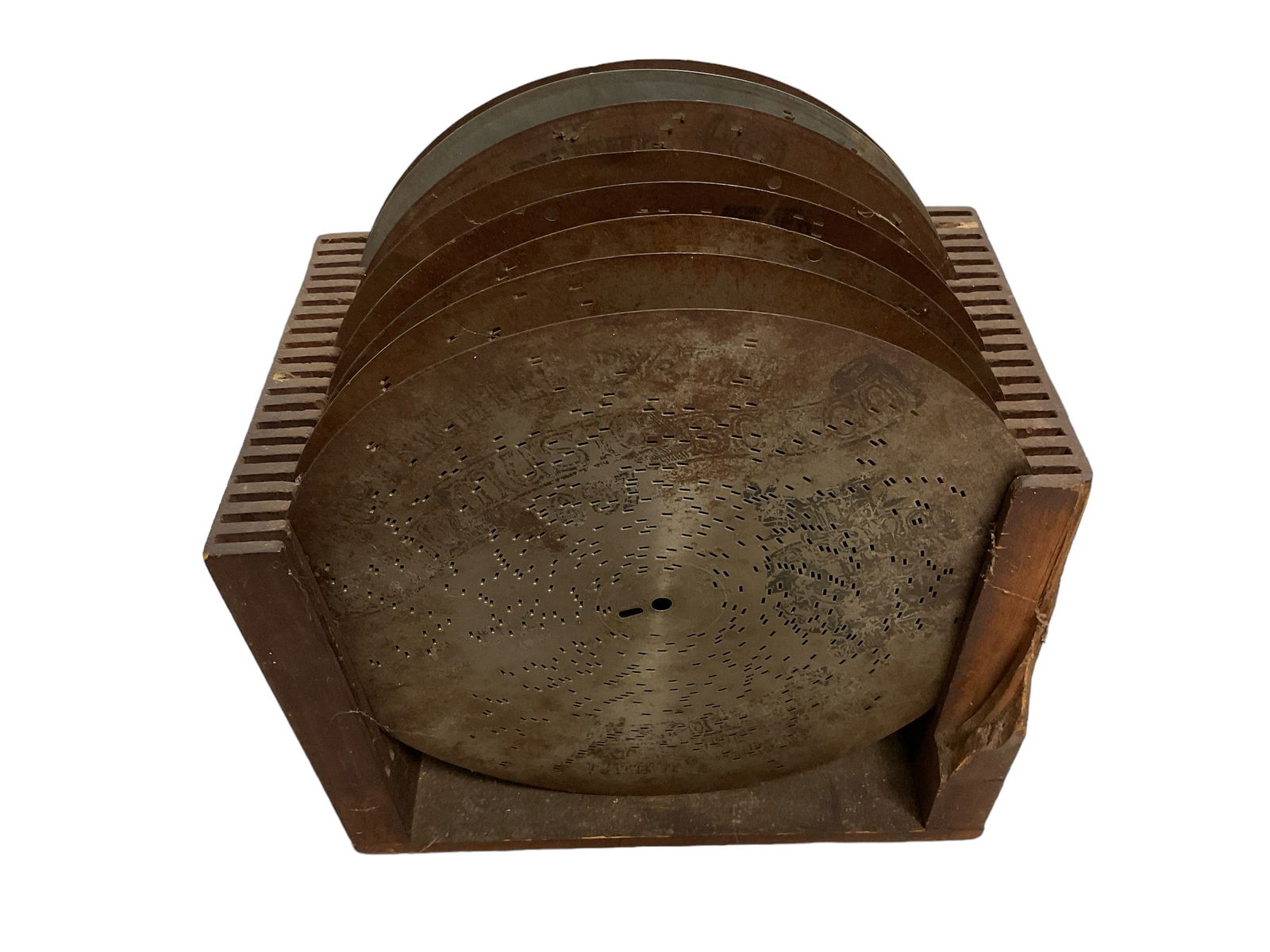 (8) Antique Music Box Discs (1 of 2)