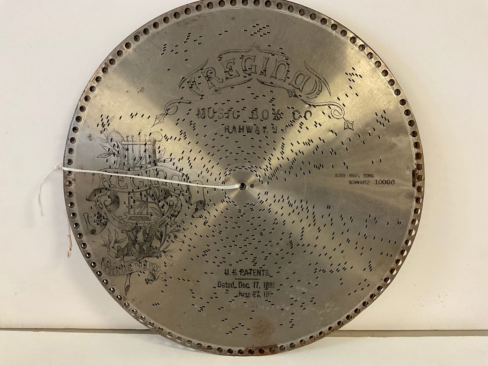 (6) Antique Regina Music Box Discs (1 of 1)