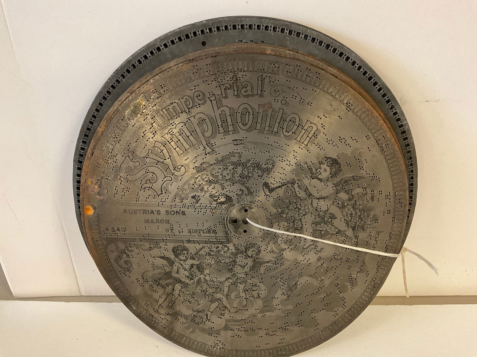 (8) Antique Music Box Discs (1 of 1)