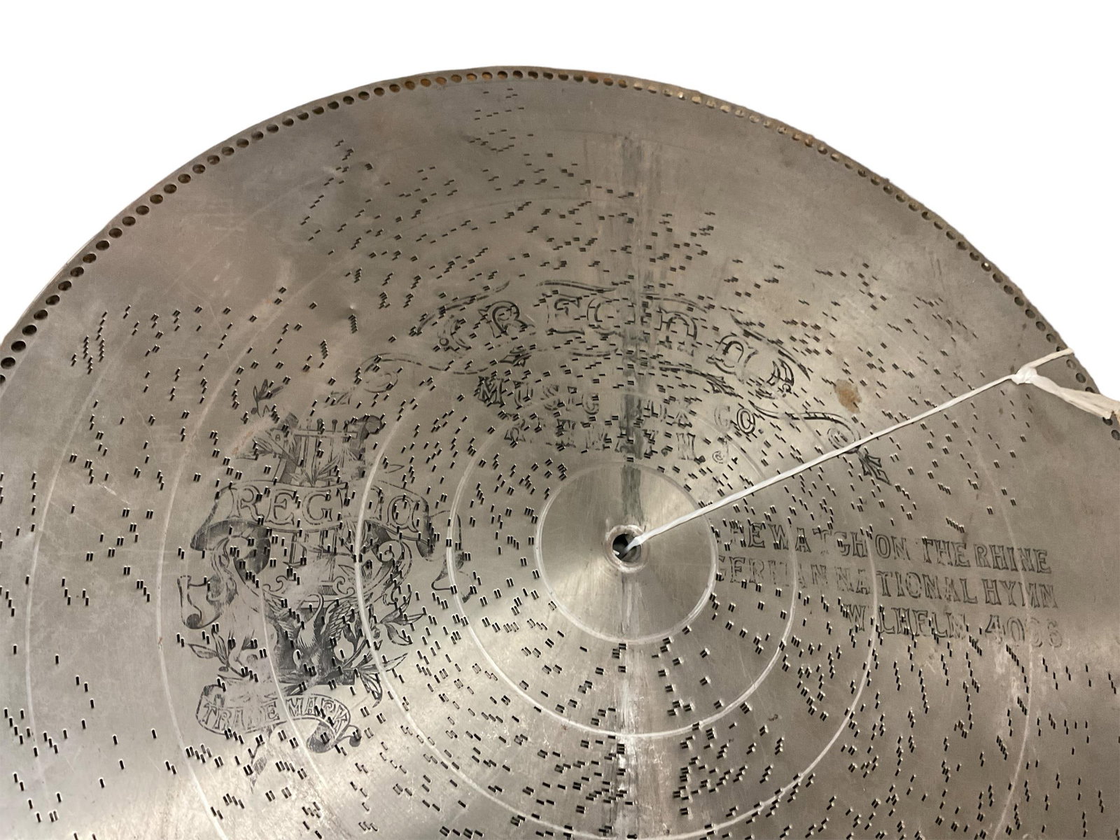 (6) Antique Regina Music Box Discs: (6) Antique Regina Music Box Discs (6) 27î variety of tunes.