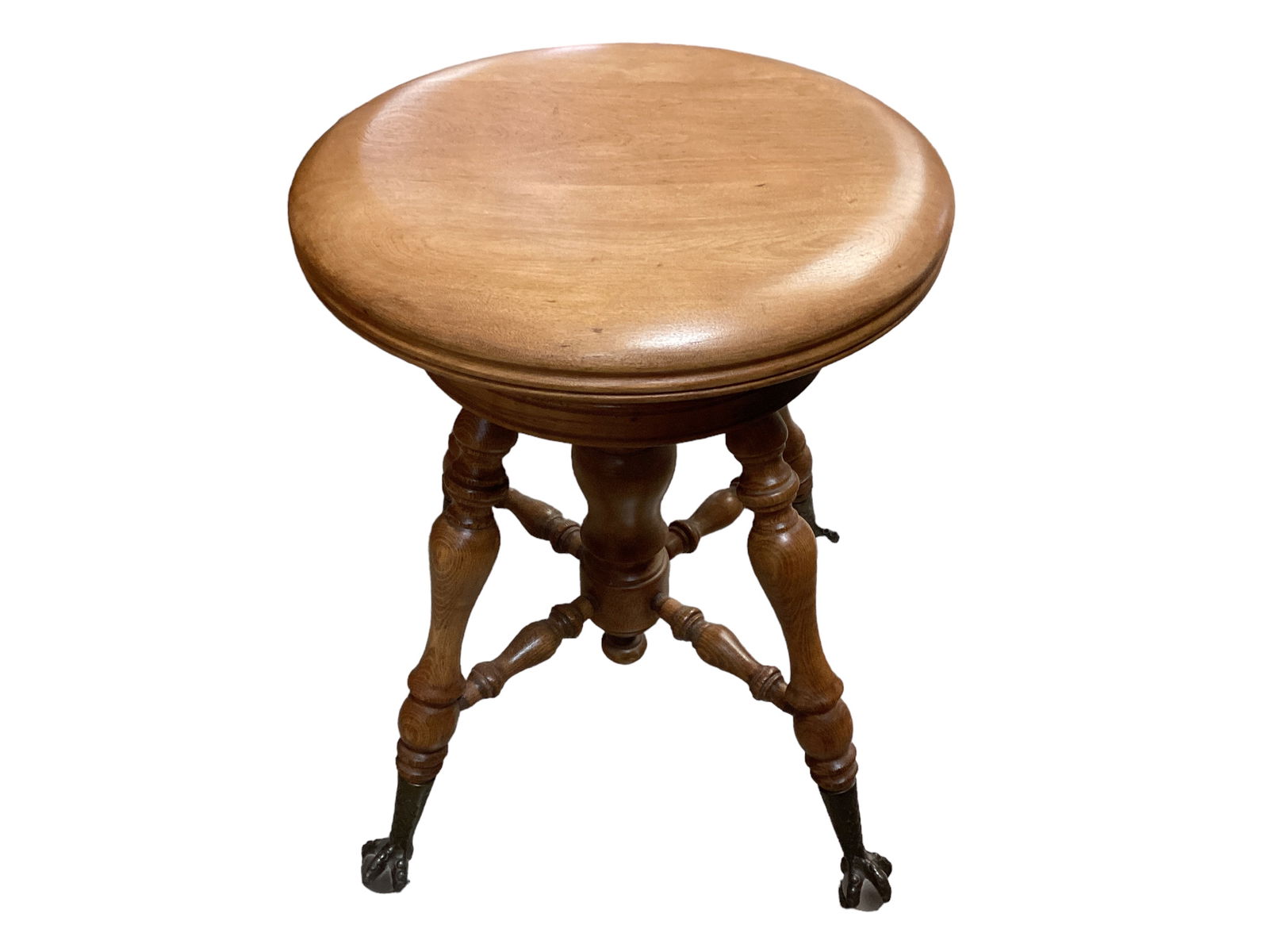 Piano Stool with Glass Ball and Claw Feet (1 of 2)