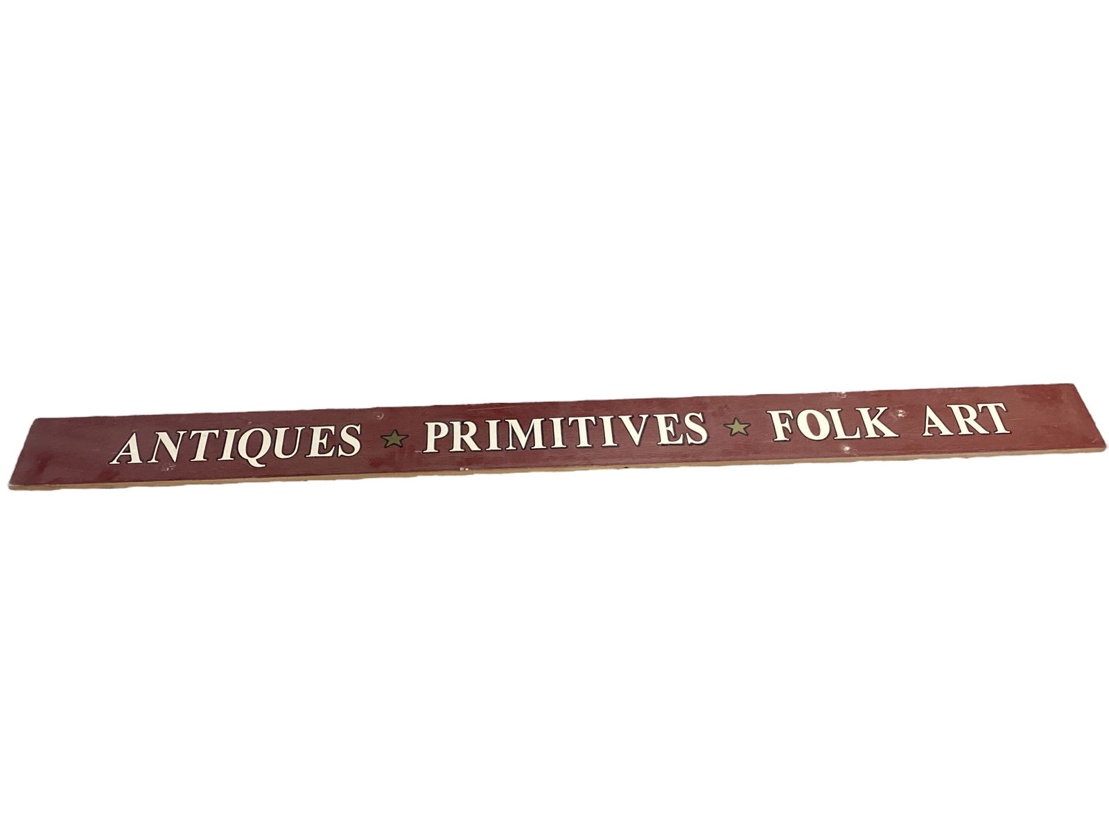 Antiques Primitives Folk Art Wood Sign (1 of 3)