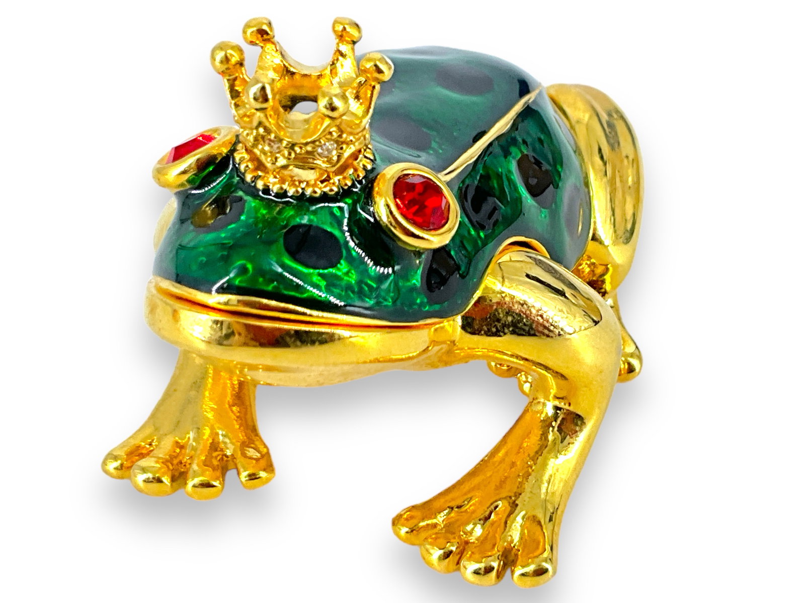 Enameled Frog Trinket Box (1 of 6)
