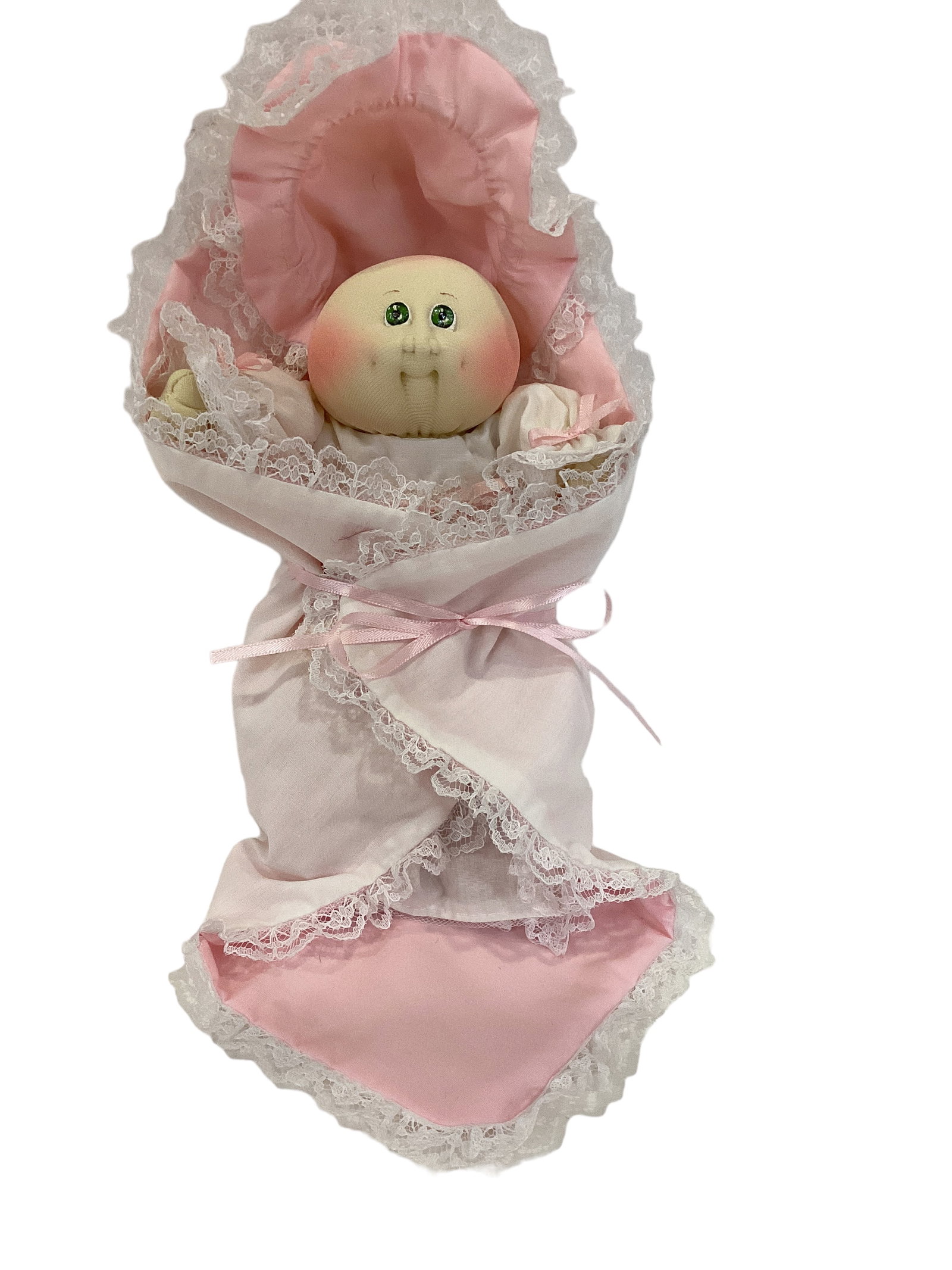 Xavier Roberts Original Cabbage Patch Kid, 1992 Collectors Club Pocket Baby: Xavier Roberts Original Cabbage Patch Kid, 1992 Collectors Club Pocket BabyOriginal soft sculpture doll. 1992 Collectors Club Garden Party. Corene Jerri, SPG-92 56DH. Screened, complete paperwork, ori