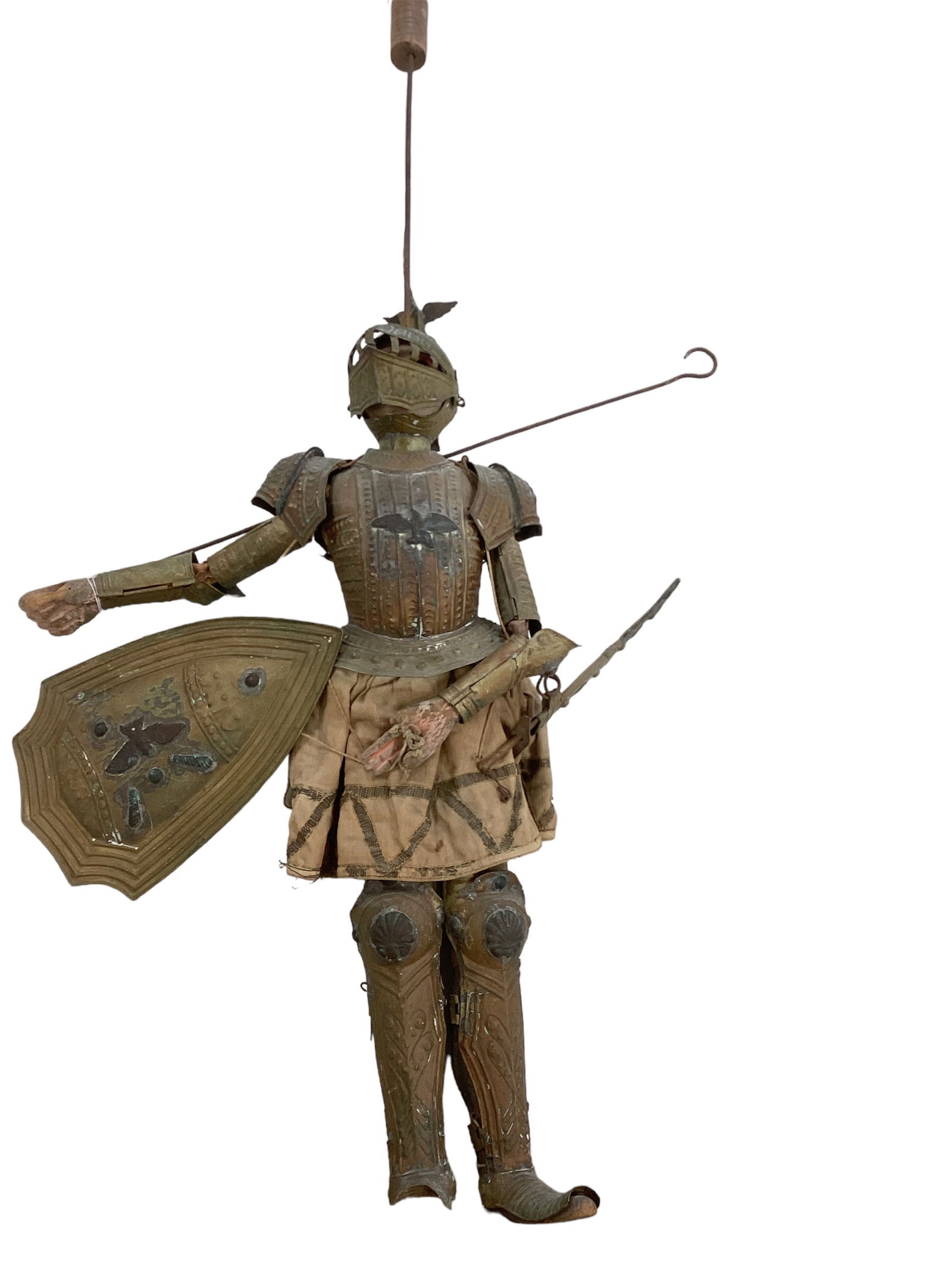 Mid 19th Century Rod Knight Marionette. (1 of 6)